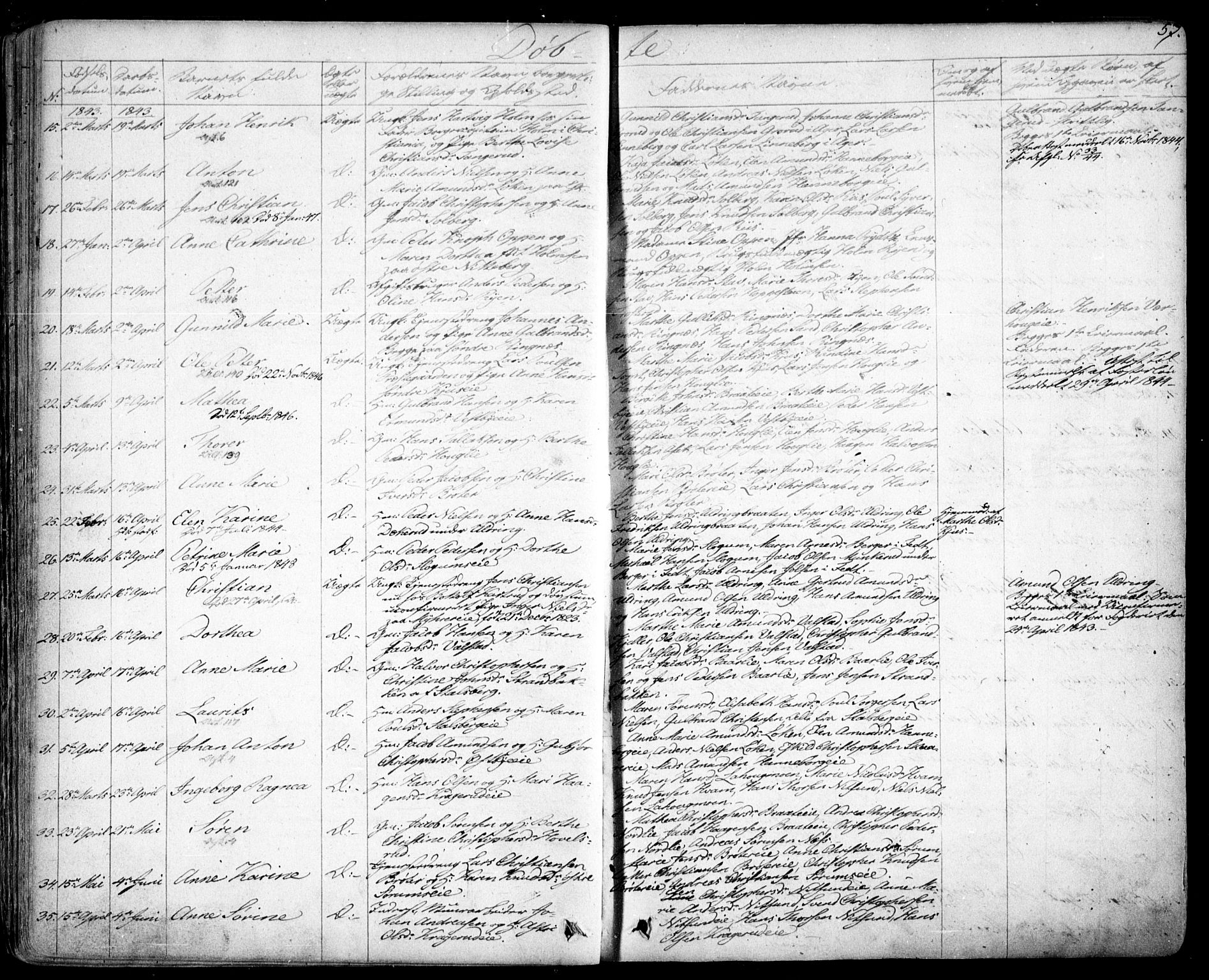 Skedsmo prestekontor Kirkebøker, SAO/A-10033a/F/Fa/L0009: Parish register (official) no. I 9, 1830-1853, p. 57