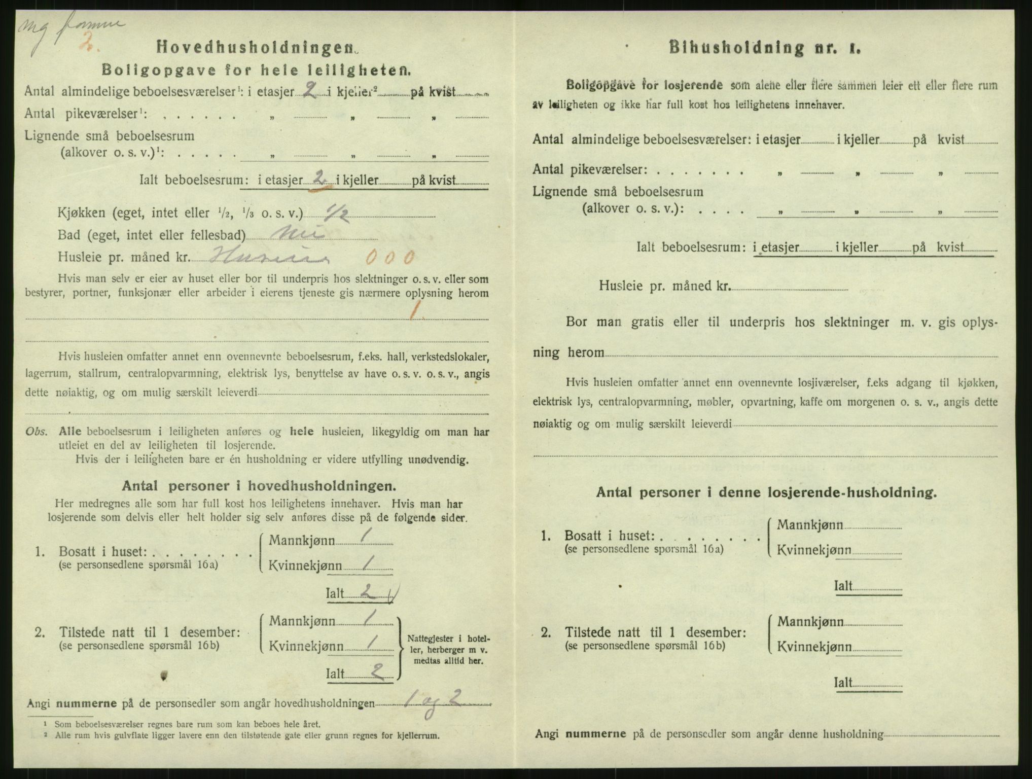 SAT, 1920 census for Levanger town, 1920, p. 491