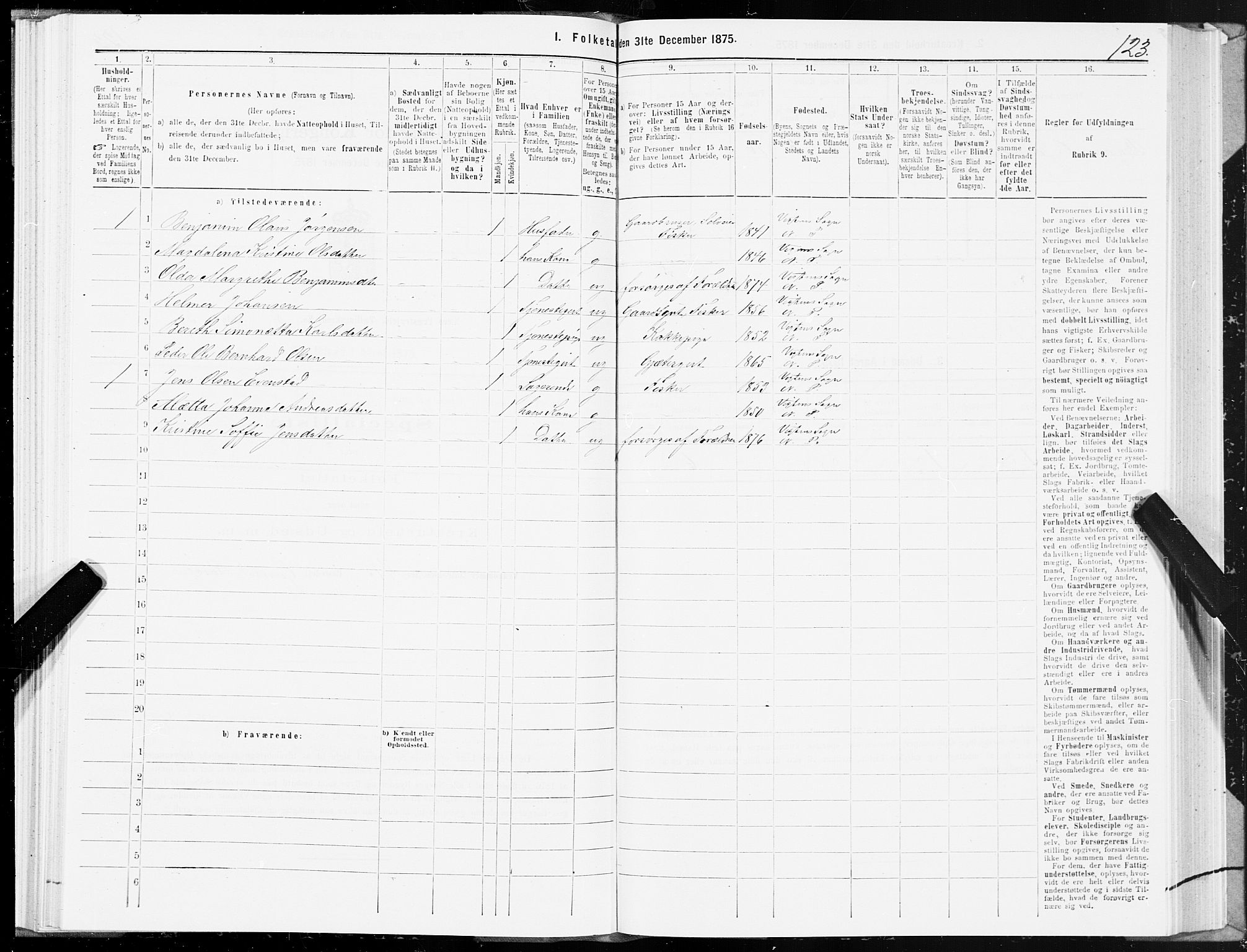 SAT, 1875 census for 1751P Nærøy, 1875, p. 4123