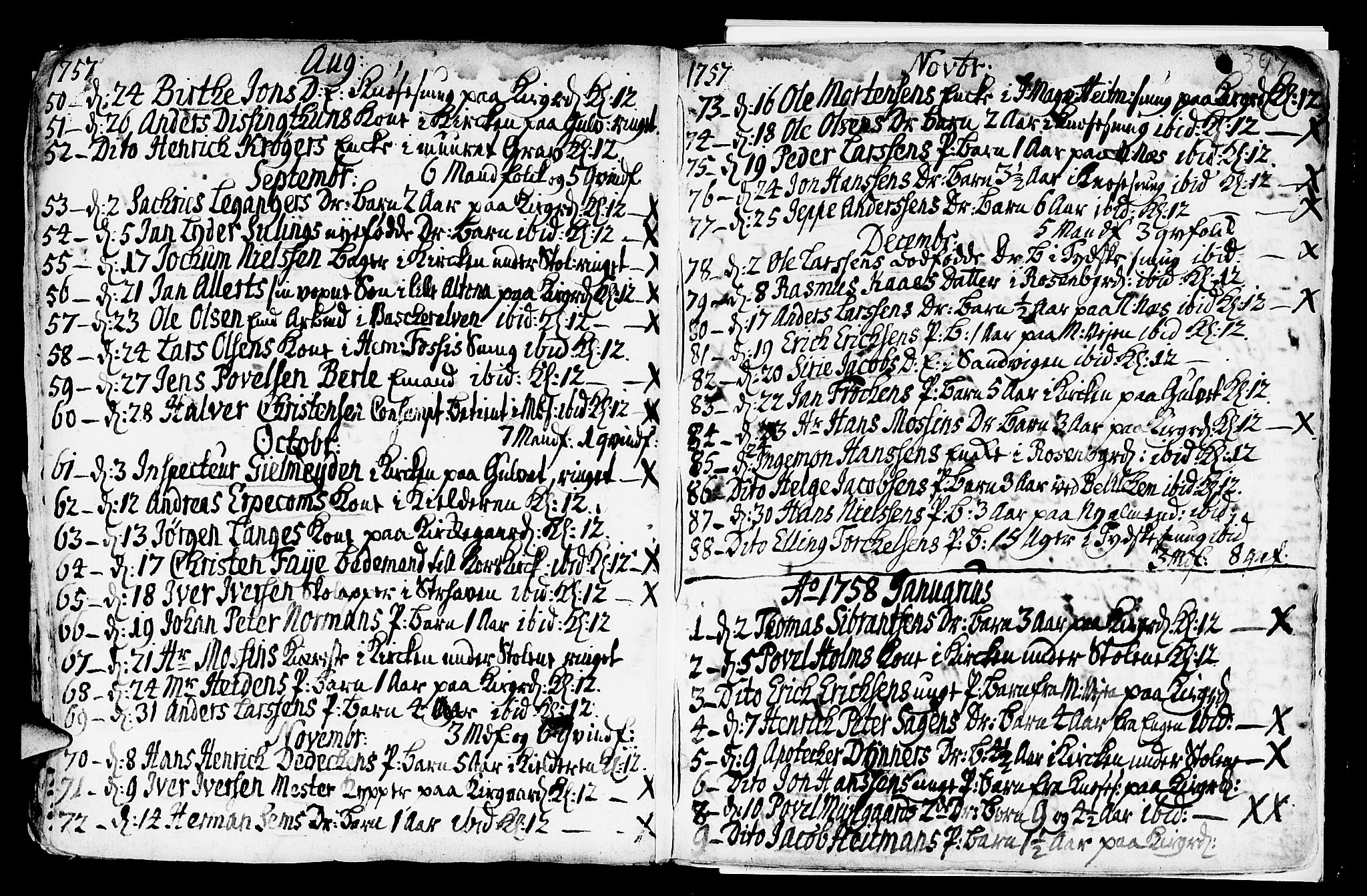 Nykirken Sokneprestembete, SAB/A-77101/H/Haa/L0009: Parish register (official) no. A 9, 1689-1759, p. 347
