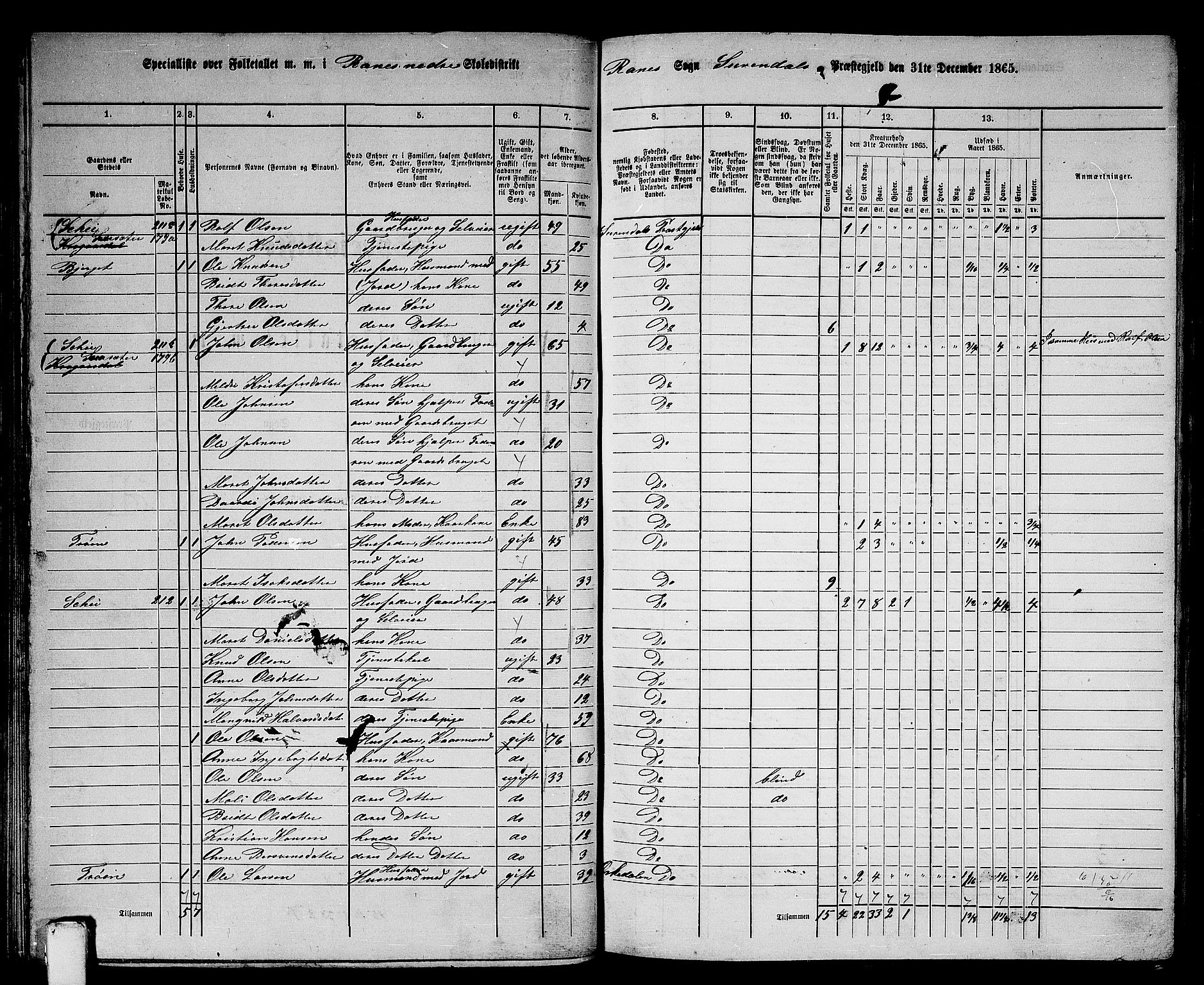 RA, 1865 census for Surnadal, 1865, p. 79