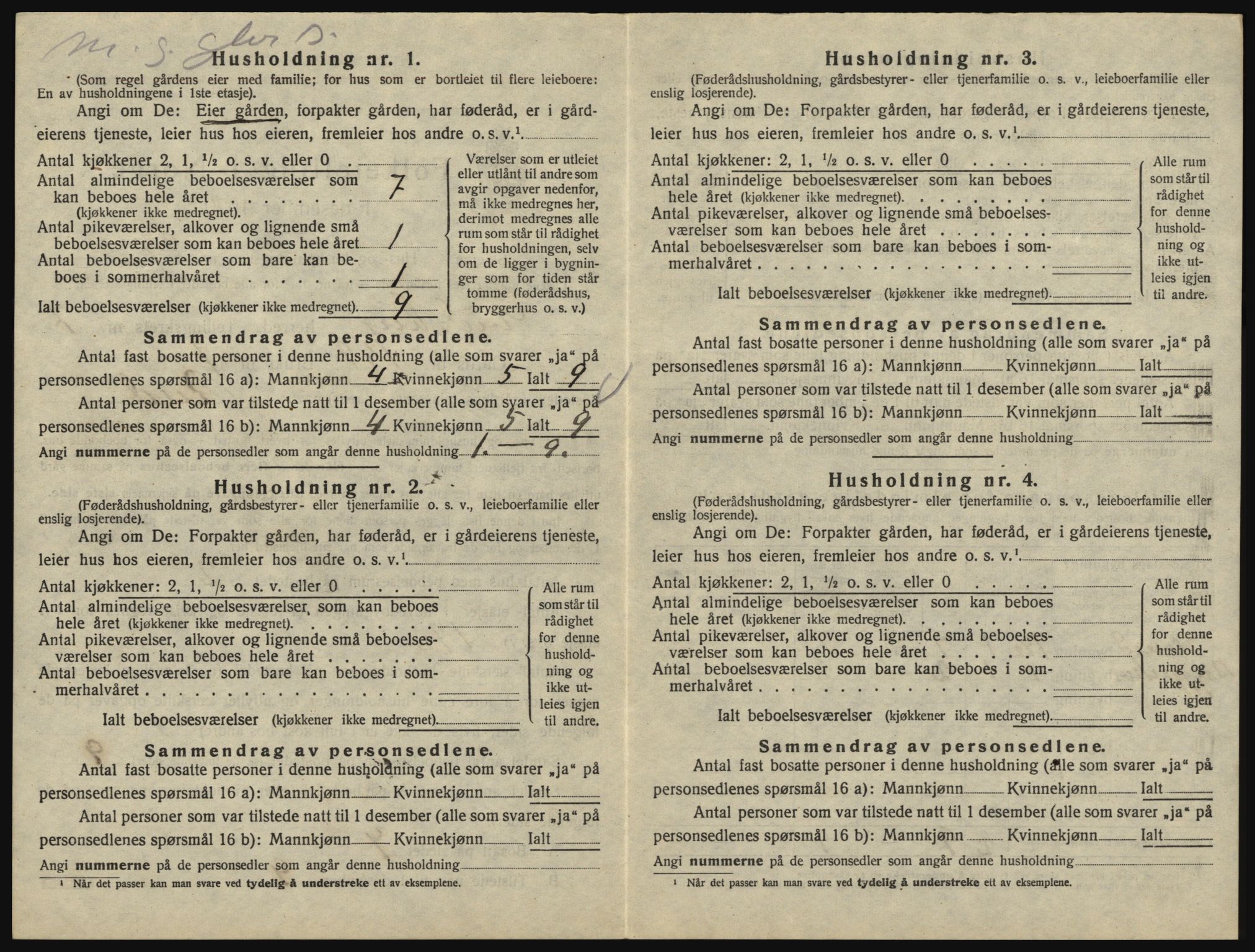 SAO, 1920 census for Eidsberg, 1920, p. 1370