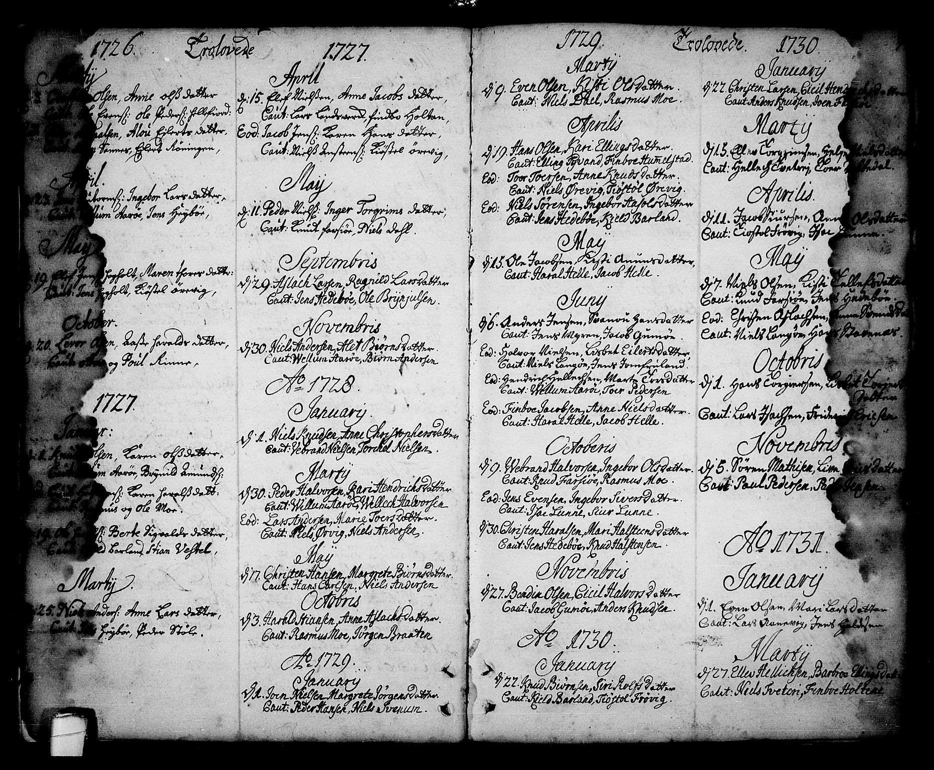 Sannidal kirkebøker, SAKO/A-296/F/Fa/L0001: Parish register (official) no. 1, 1702-1766, p. 8-9