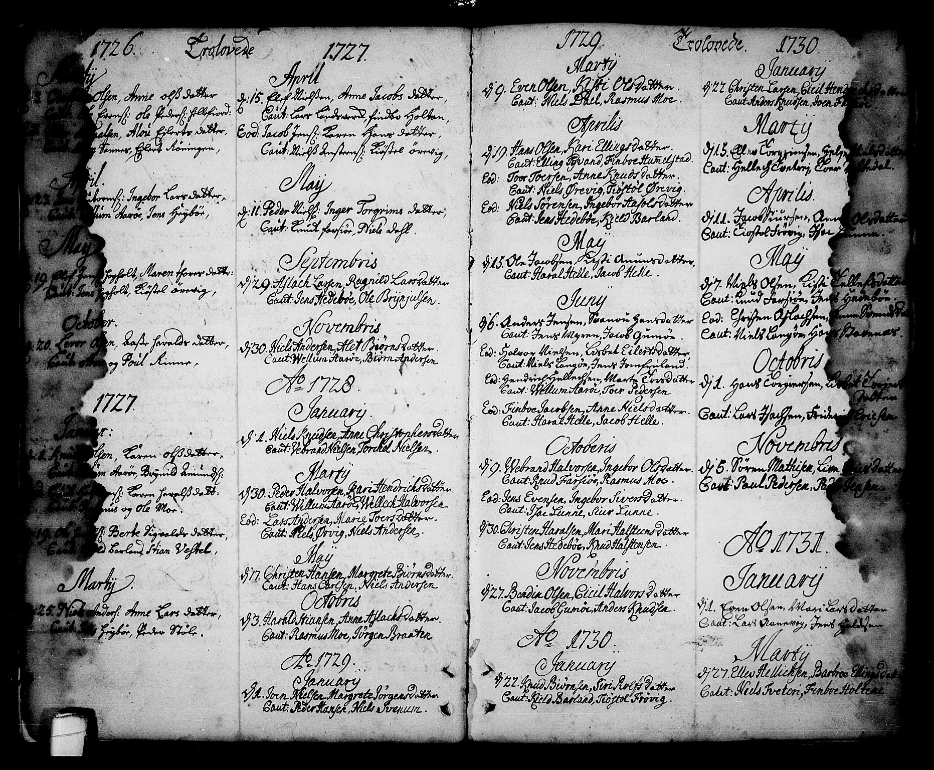Sannidal kirkebøker, AV/SAKO-A-296/F/Fa/L0001: Parish register (official) no. 1, 1702-1766, p. 8-9