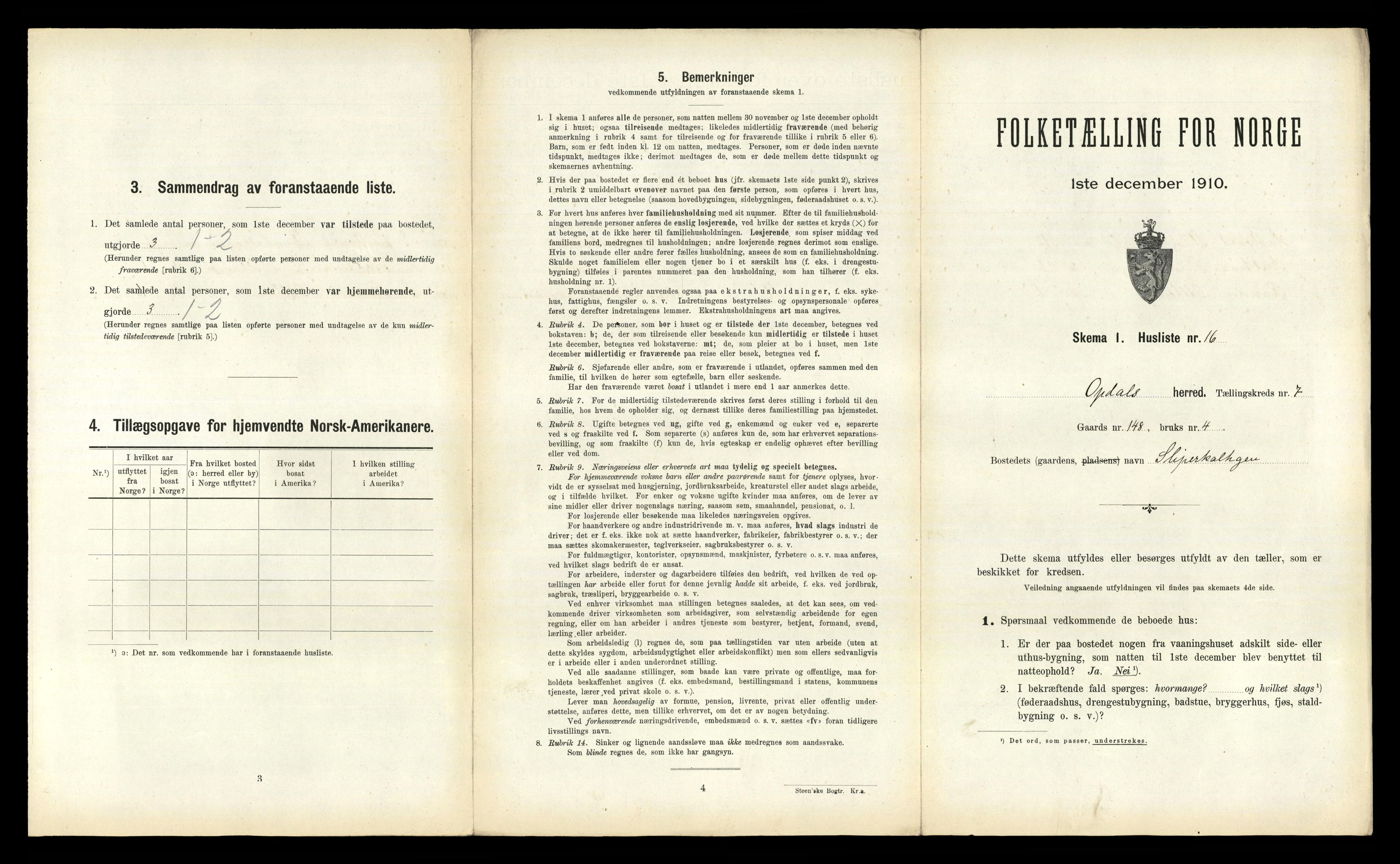 RA, 1910 census for Oppdal, 1910, p. 841