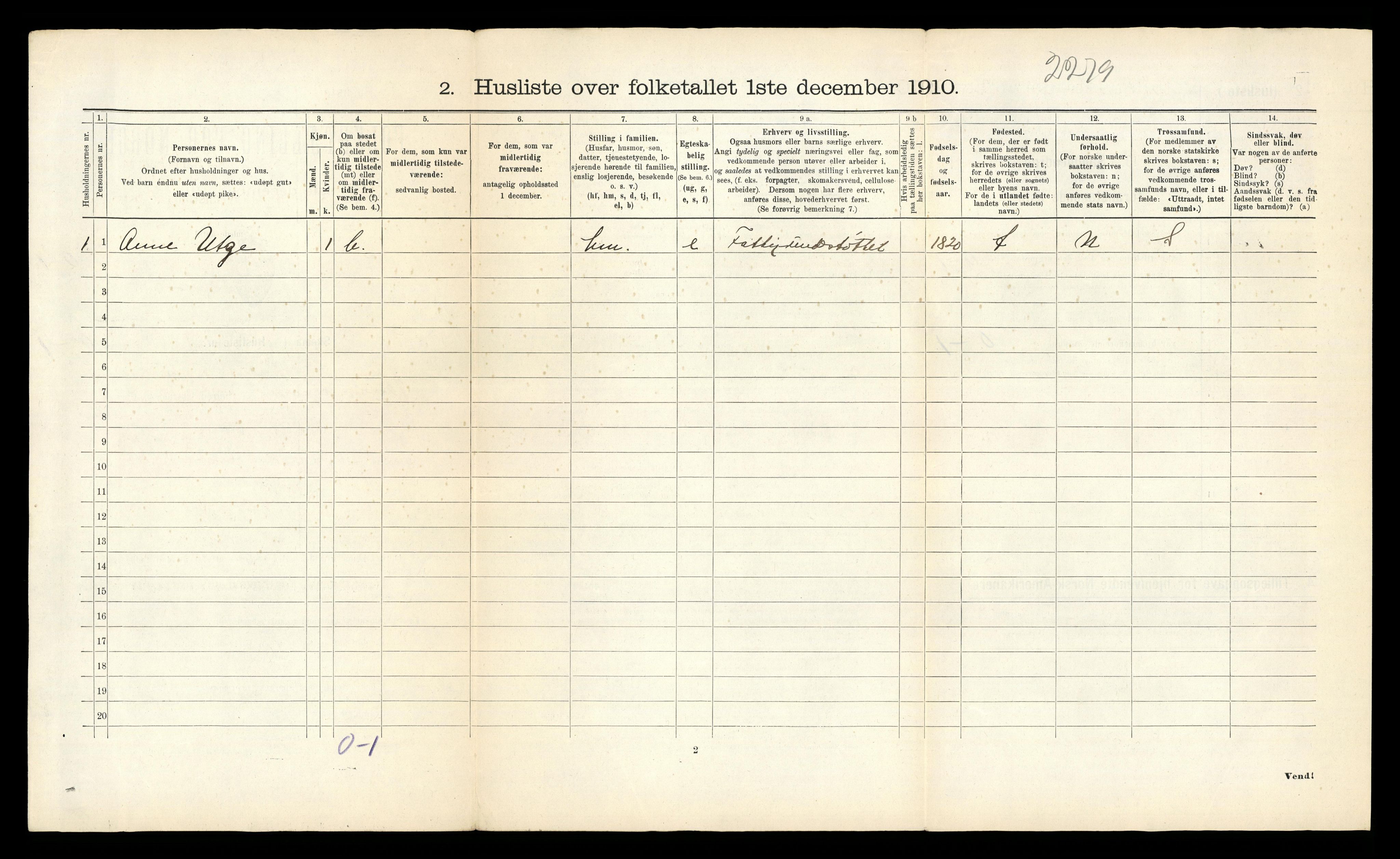 RA, 1910 census for Kautokeino, 1910, p. 30