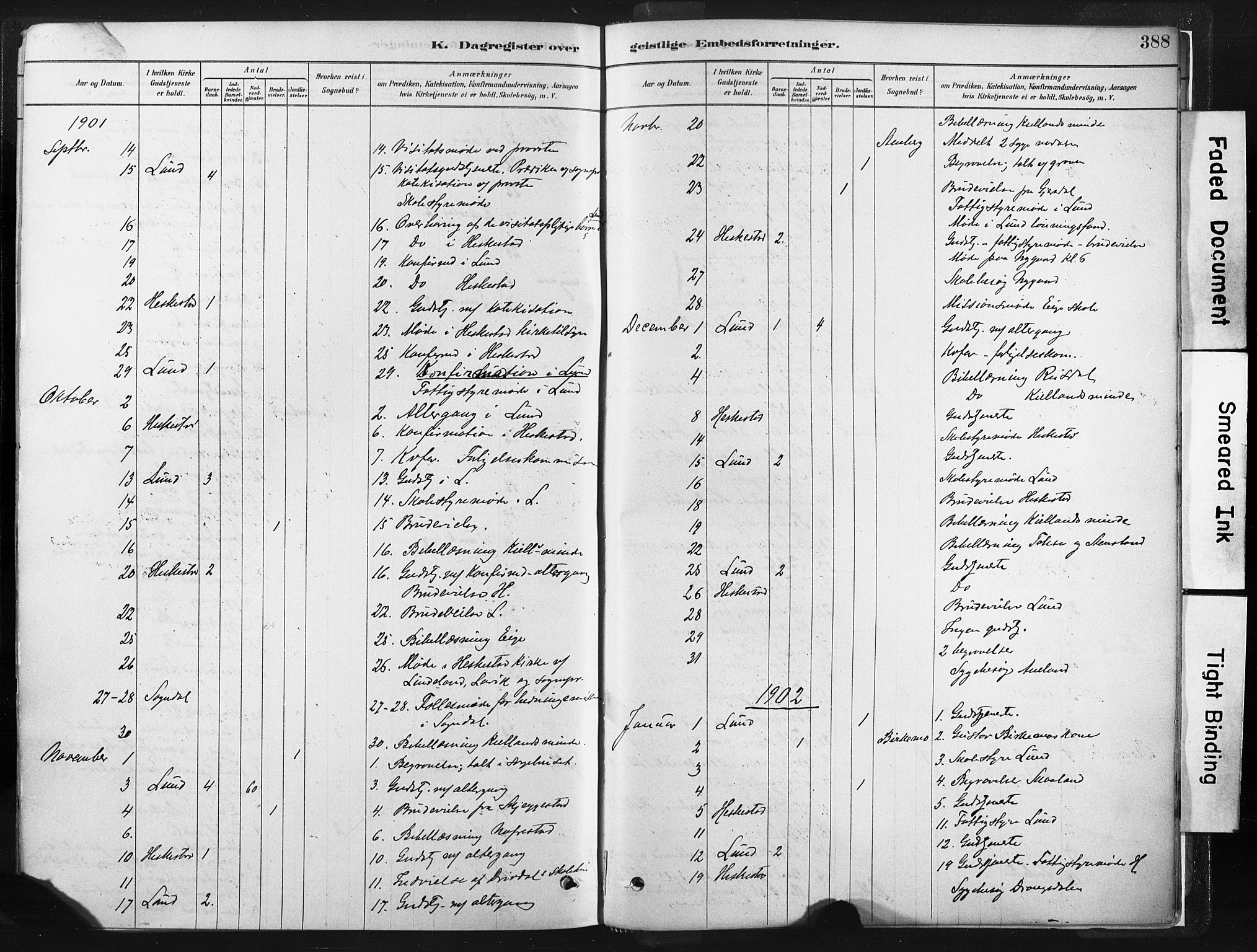 Lund sokneprestkontor, AV/SAST-A-101809/S06/L0011: Parish register (official) no. A 10, 1877-1904, p. 388