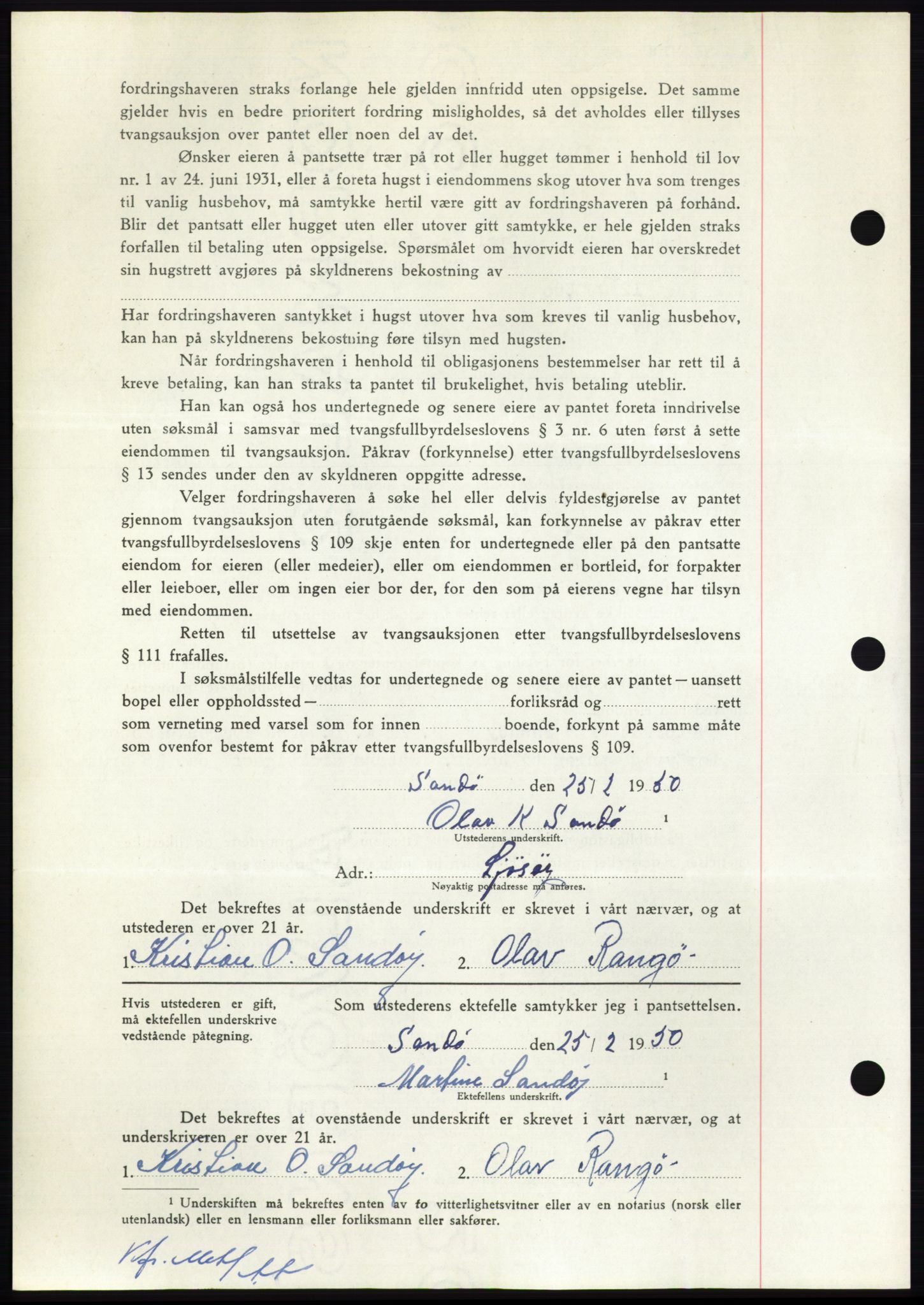 Nordmøre sorenskriveri, AV/SAT-A-4132/1/2/2Ca: Mortgage book no. B104, 1950-1950, Diary no: : 948/1950