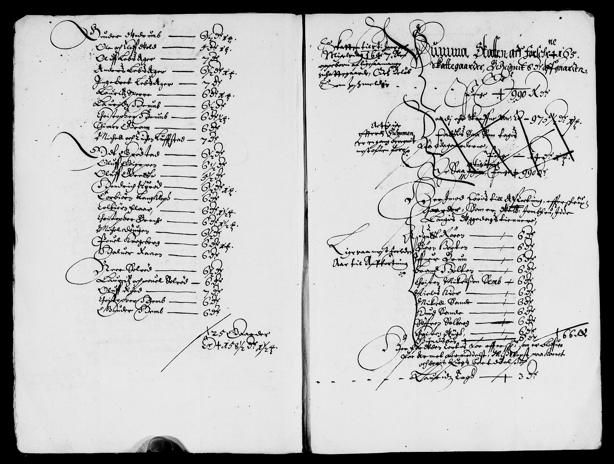 Rentekammeret inntil 1814, Reviderte regnskaper, Lensregnskaper, AV/RA-EA-5023/R/Rb/Rbo/L0028: Tønsberg len, 1647-1649