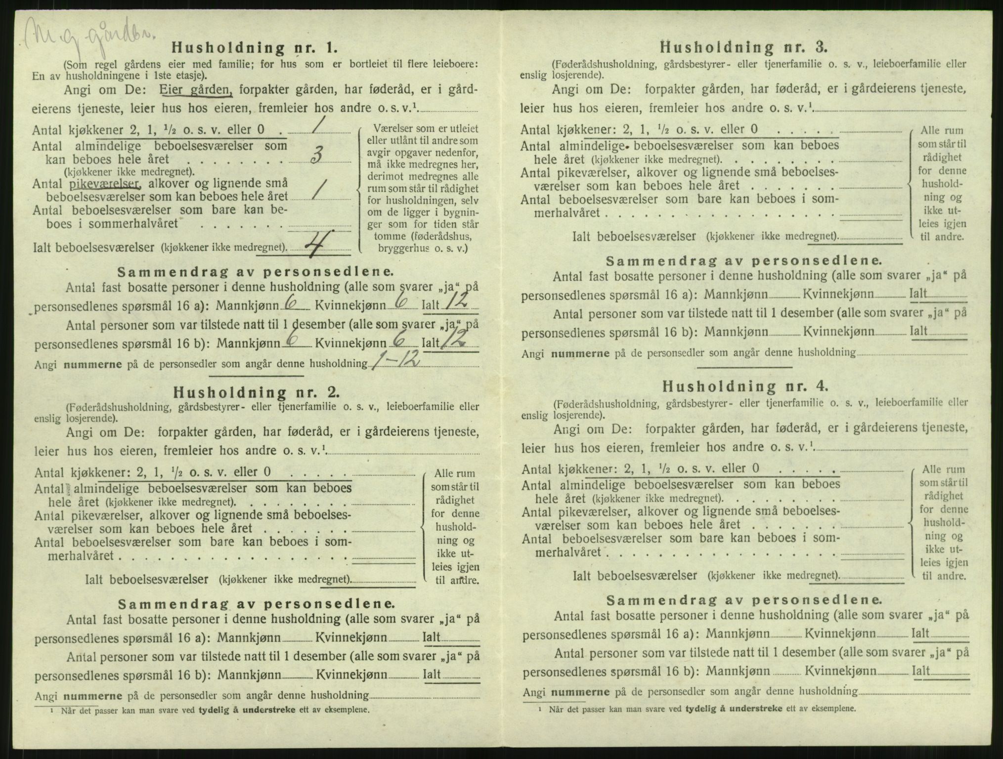 SAT, 1920 census for Eid, 1920, p. 166