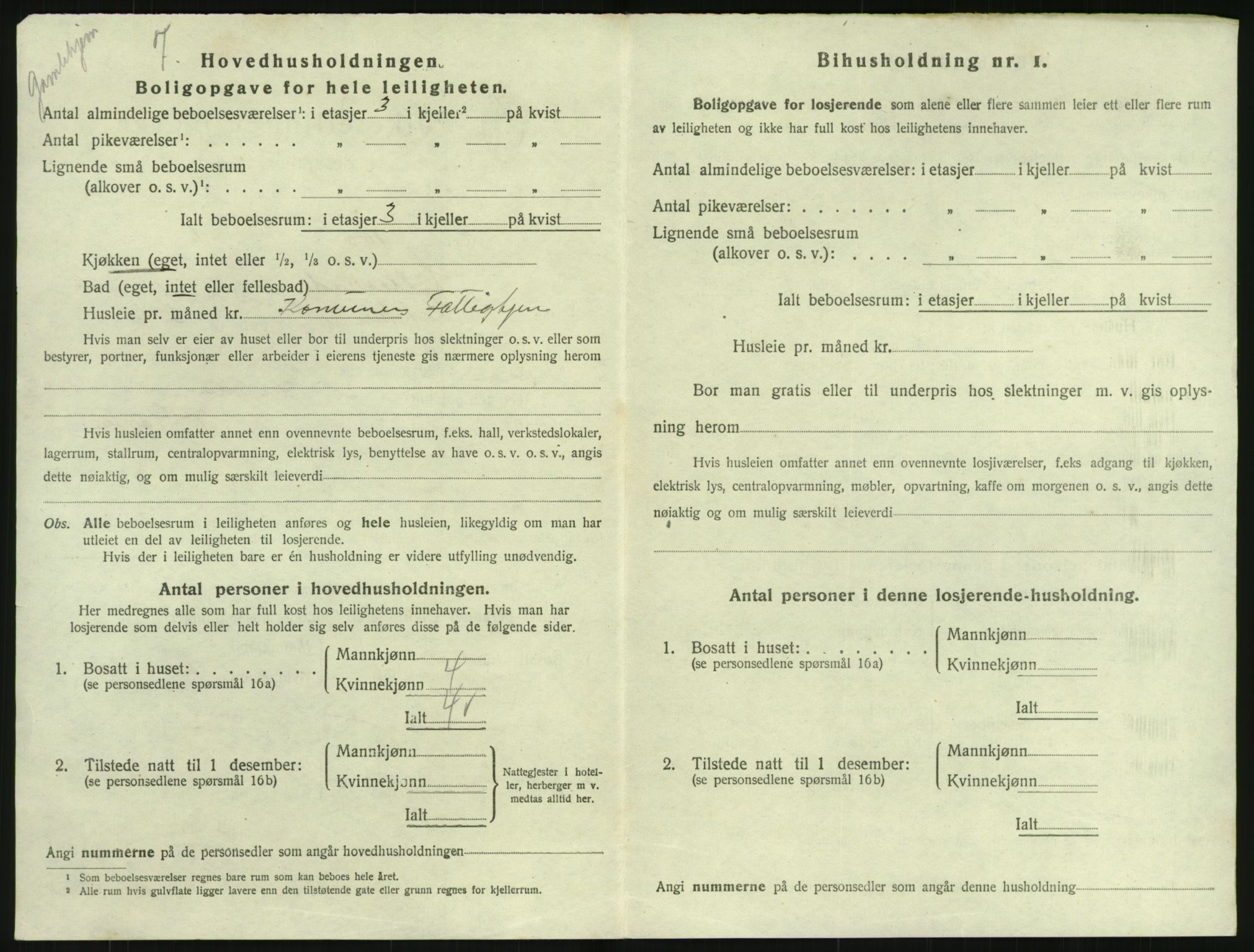 SAK, 1920 census for Lillesand, 1920, p. 1088