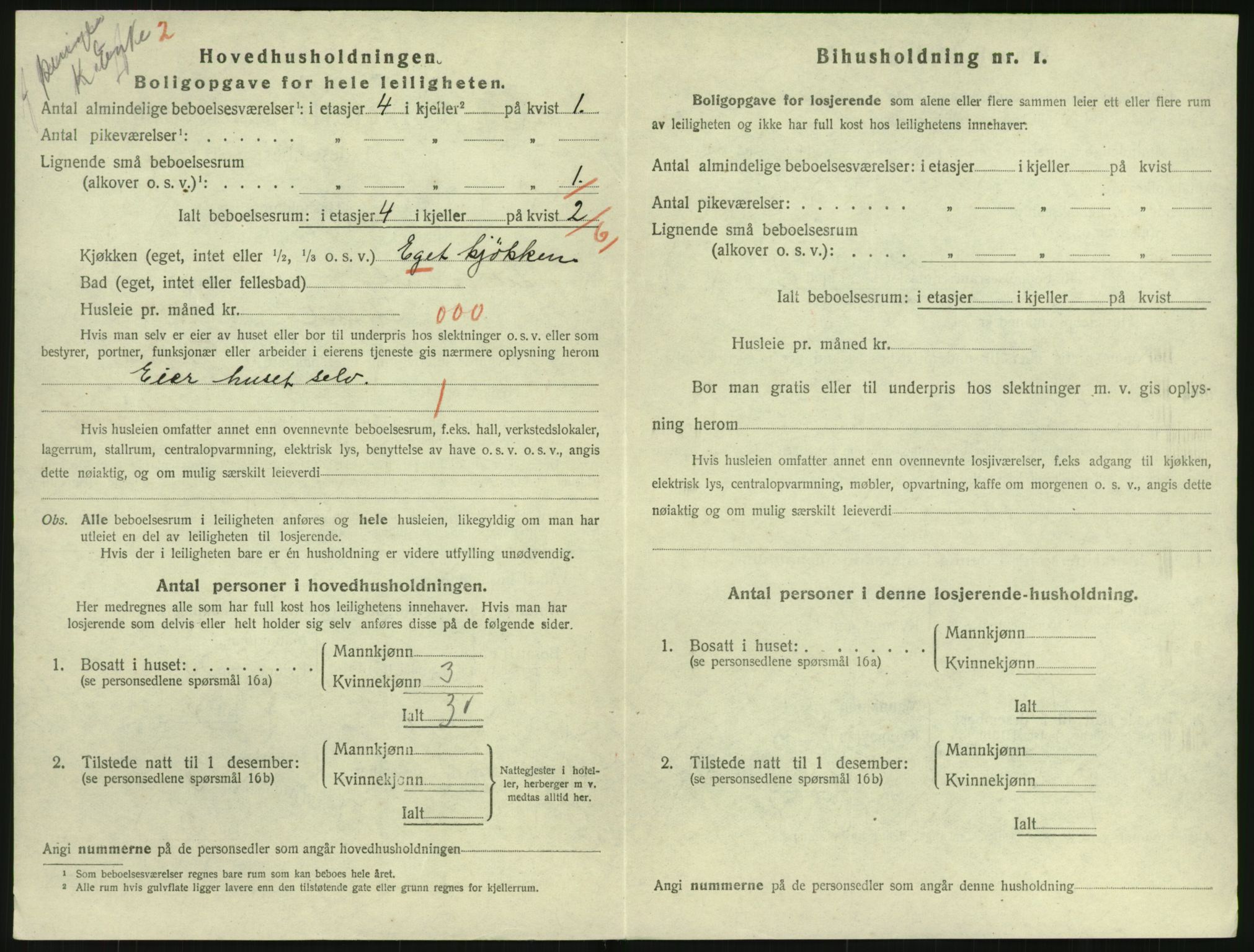 SAK, 1920 census for Lillesand, 1920, p. 784