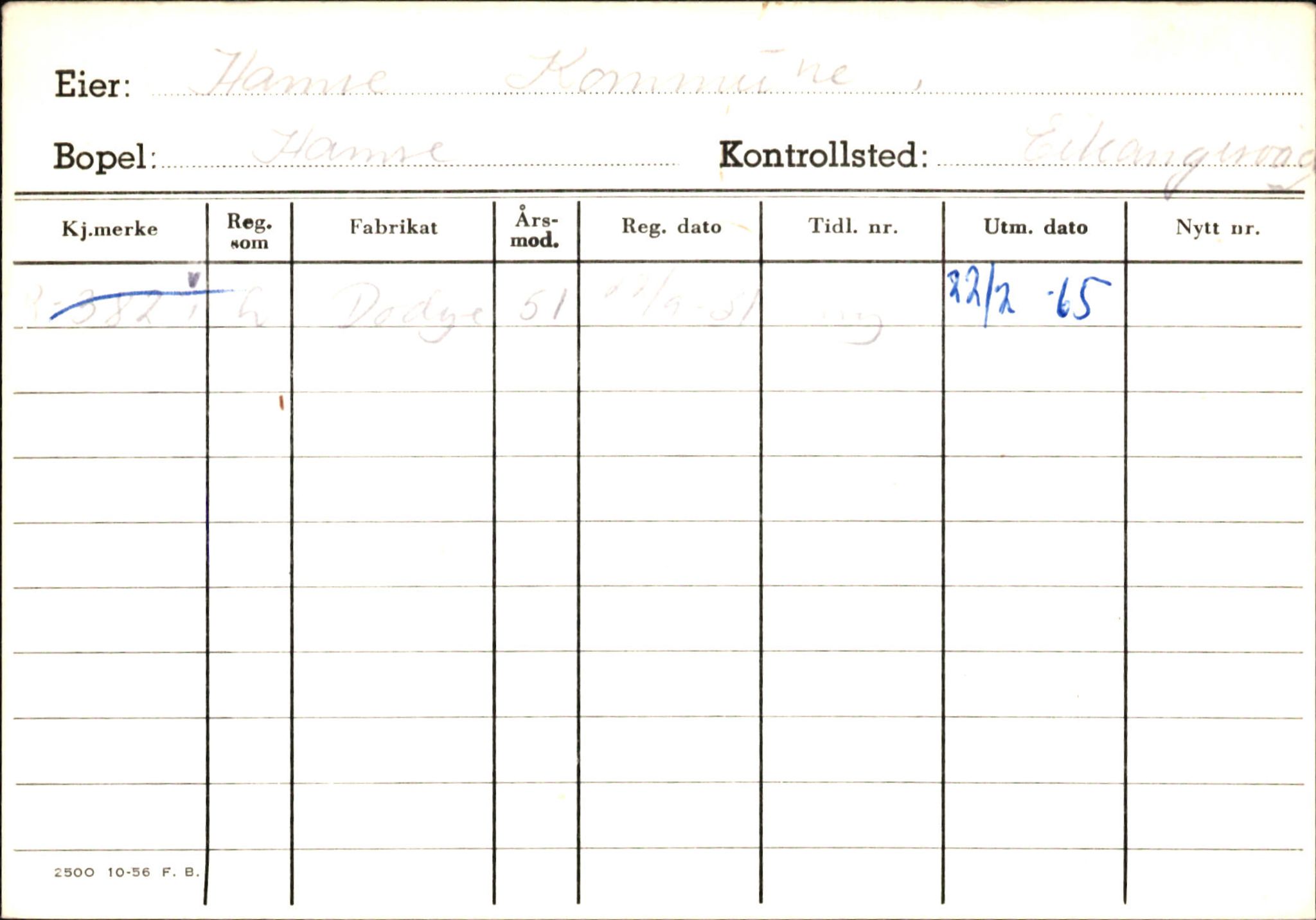 Statens vegvesen, Hordaland vegkontor, SAB/A-5201/2/Ha/L0018: R-eierkort H, 1920-1971, p. 643