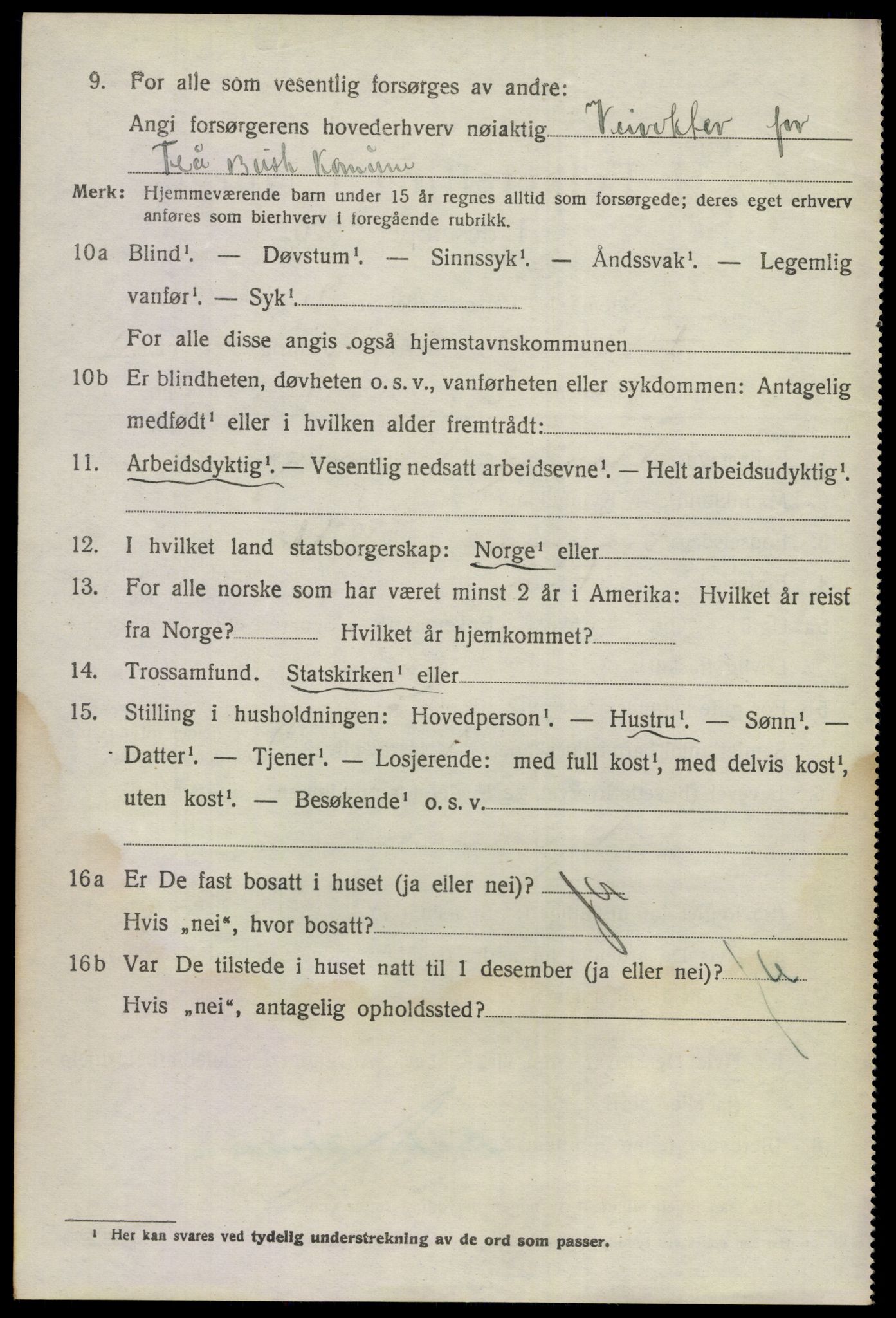 SAKO, 1920 census for Flå, 1920, p. 1372