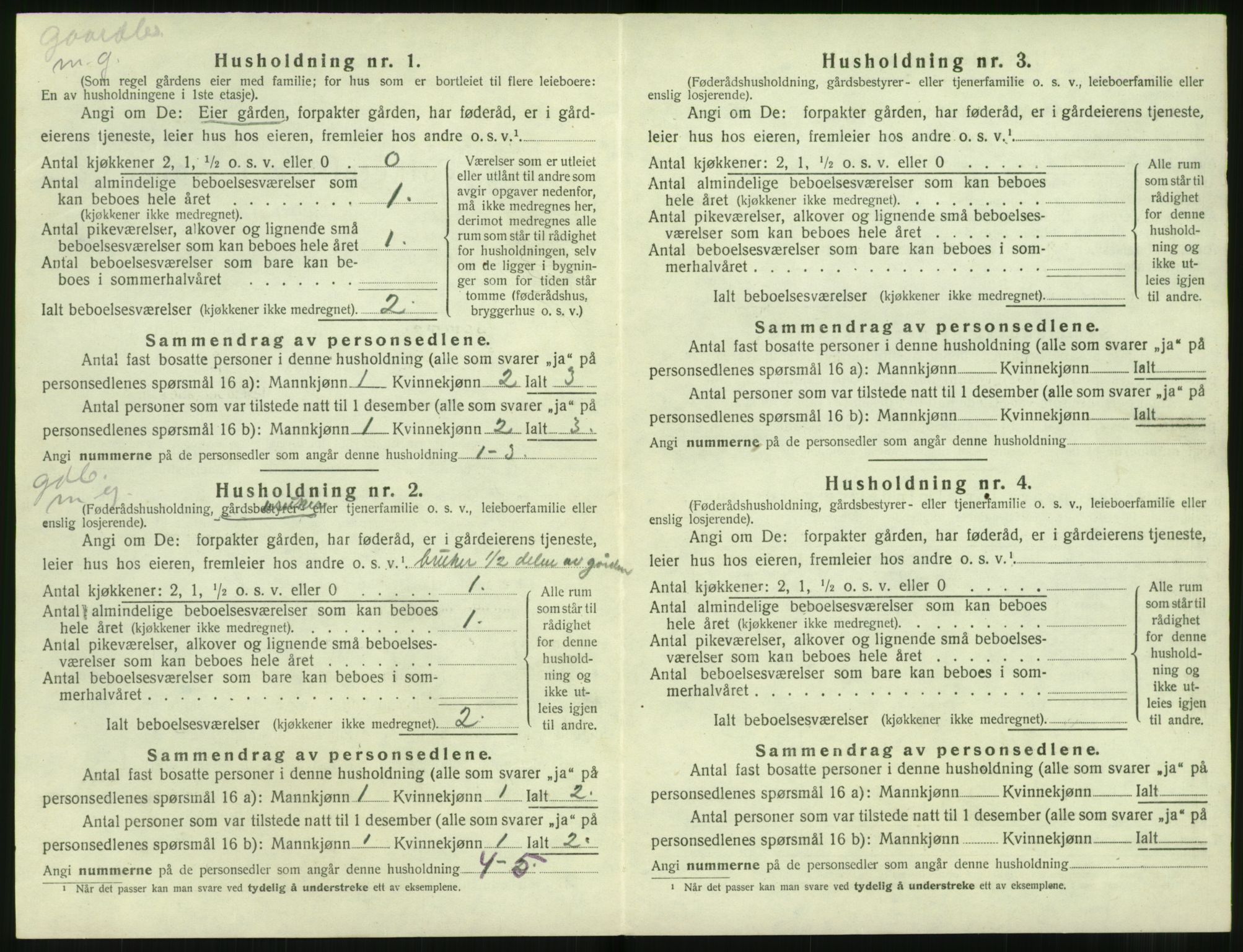 SAT, 1920 census for Ørsta, 1920, p. 45