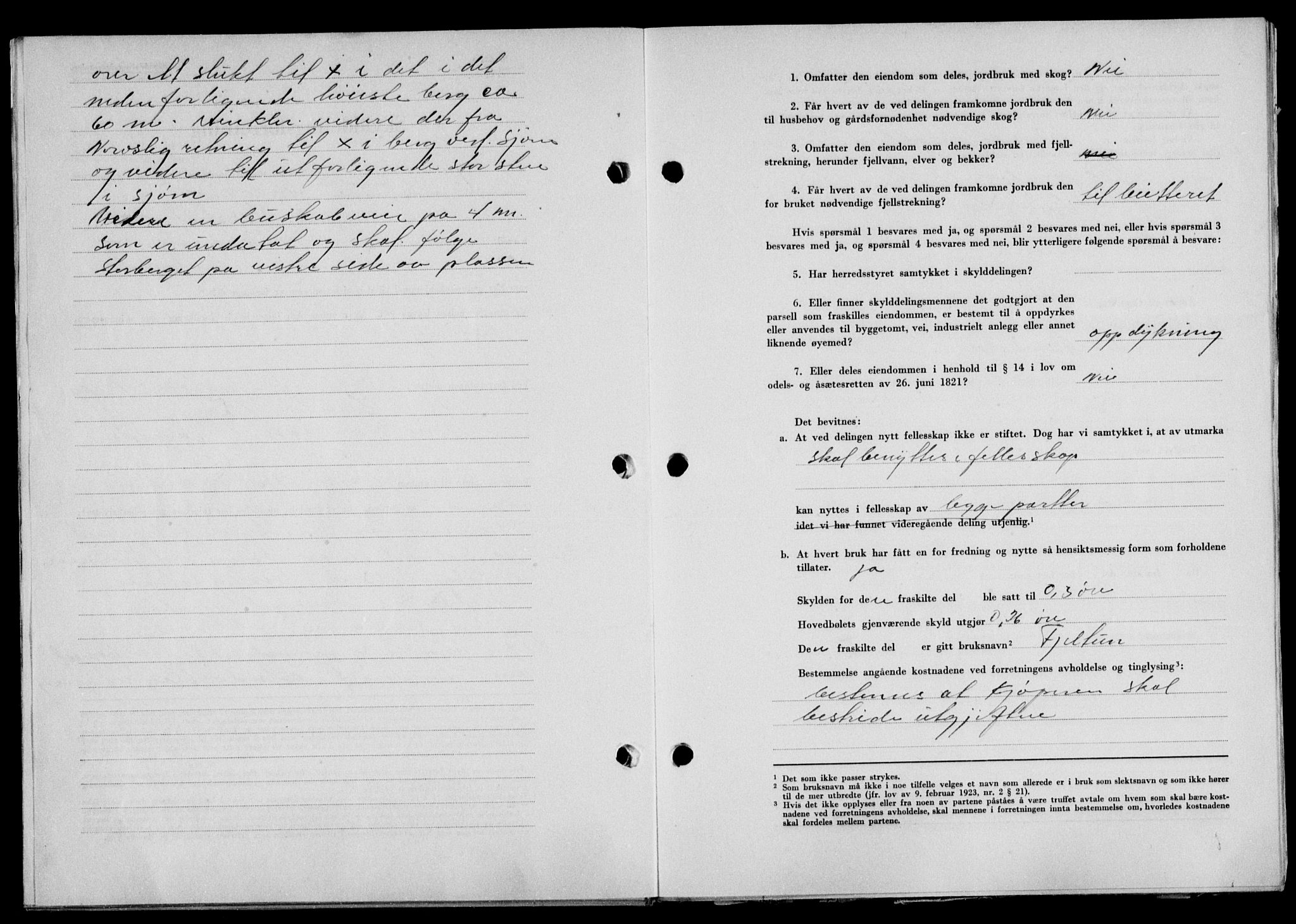 Lofoten sorenskriveri, SAT/A-0017/1/2/2C/L0014a: Mortgage book no. 14a, 1946-1946, Diary no: : 1334/1946
