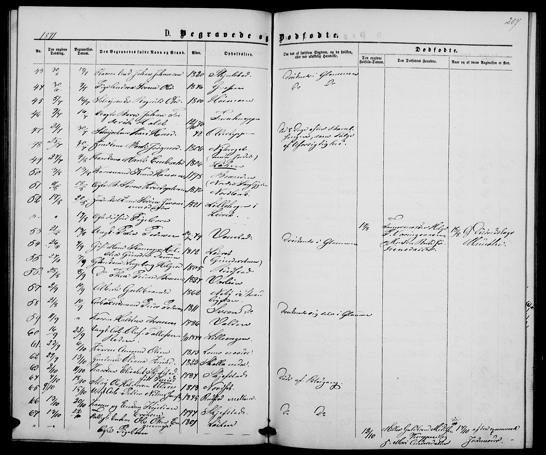 Elverum prestekontor, AV/SAH-PREST-044/H/Ha/Hab/L0004: Parish register (copy) no. 4, 1866-1874, p. 207