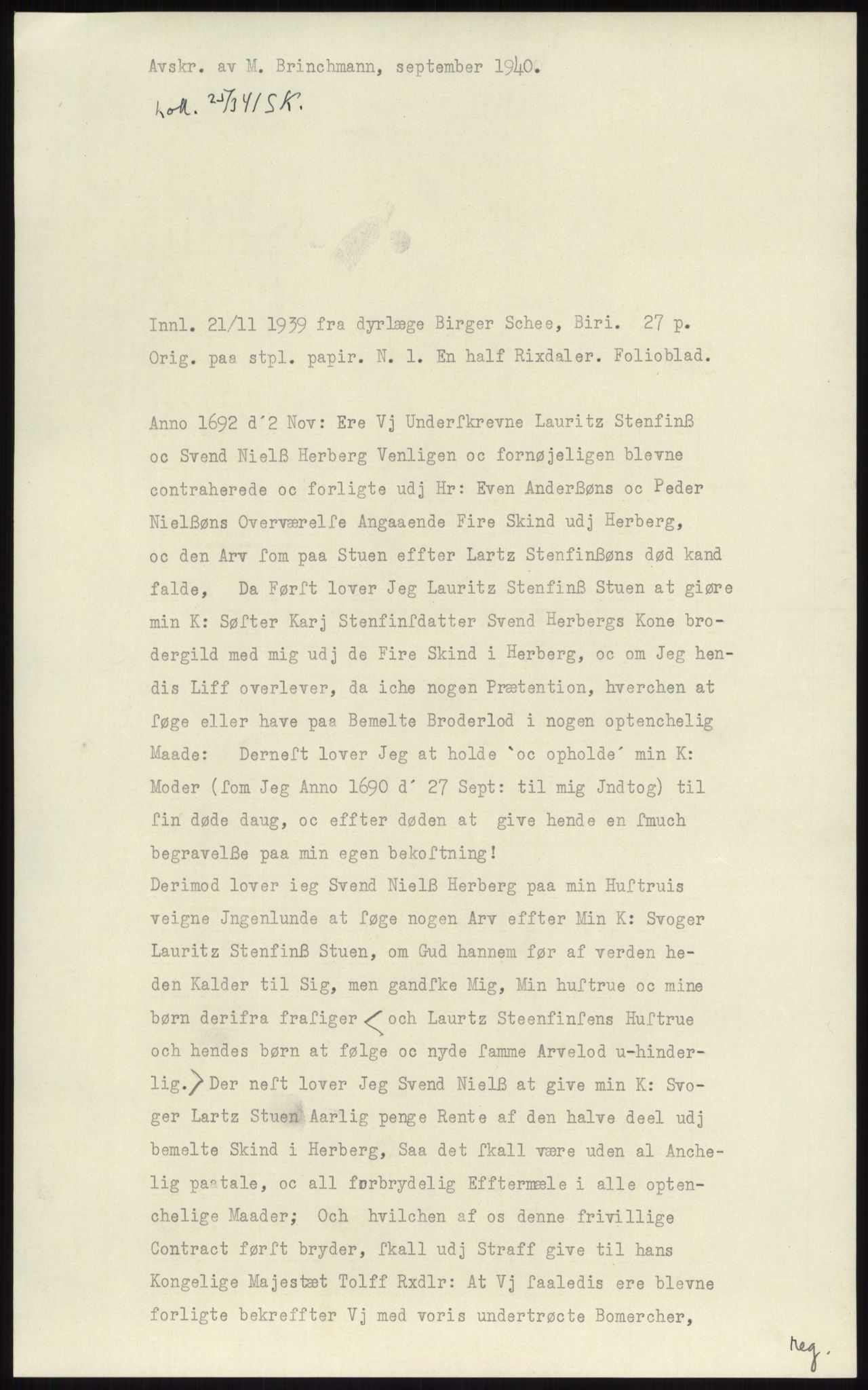 Samlinger til kildeutgivelse, Diplomavskriftsamlingen, AV/RA-EA-4053/H/Ha, p. 3523