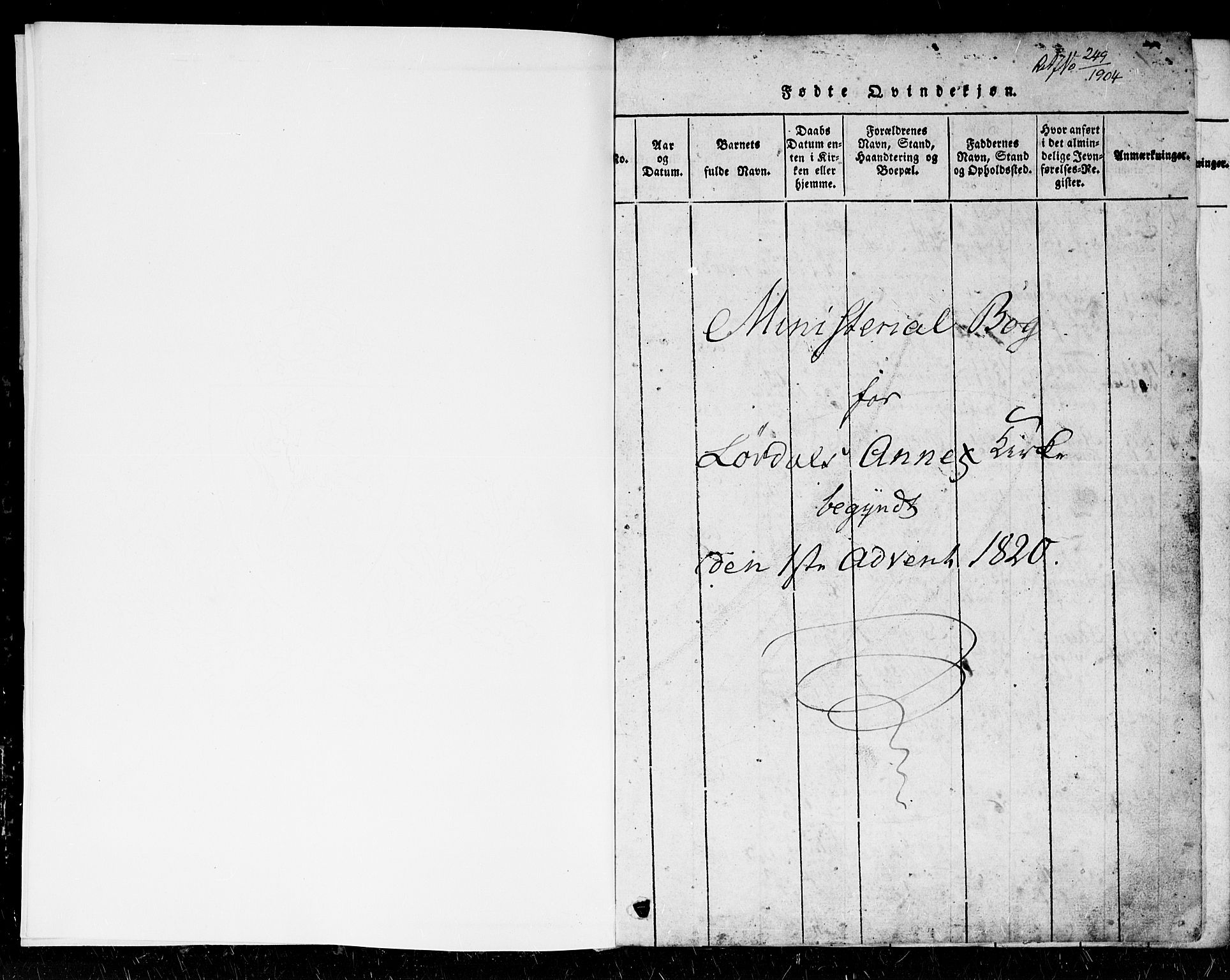 Holum sokneprestkontor, AV/SAK-1111-0022/F/Fb/Fbb/L0001: Parish register (copy) no. B 1, 1820-1847