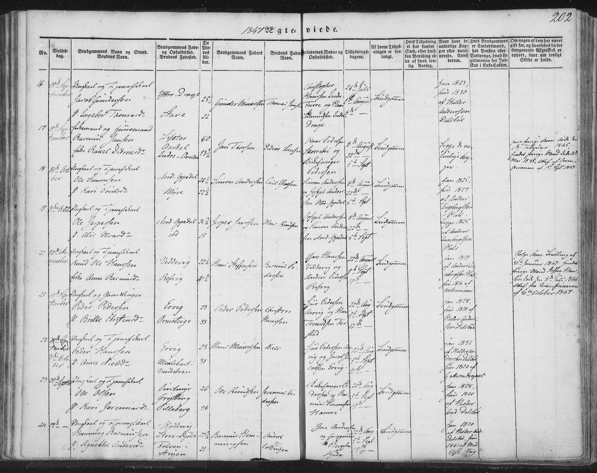 Selje sokneprestembete, AV/SAB-A-99938/H/Ha/Haa/Haaa: Parish register (official) no. A 10, 1844-1858, p. 202