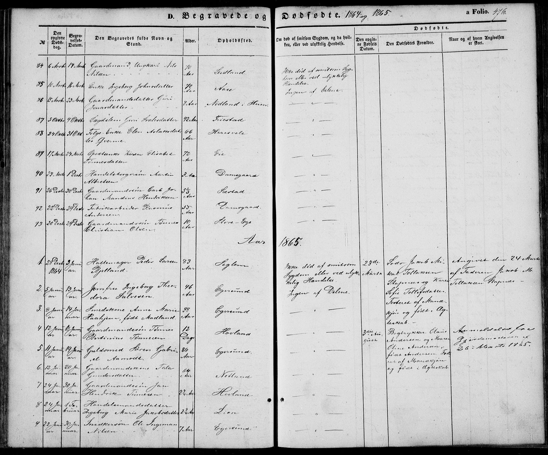 Eigersund sokneprestkontor, SAST/A-101807/S08/L0013: Parish register (official) no. A 12.2, 1850-1865, p. 476