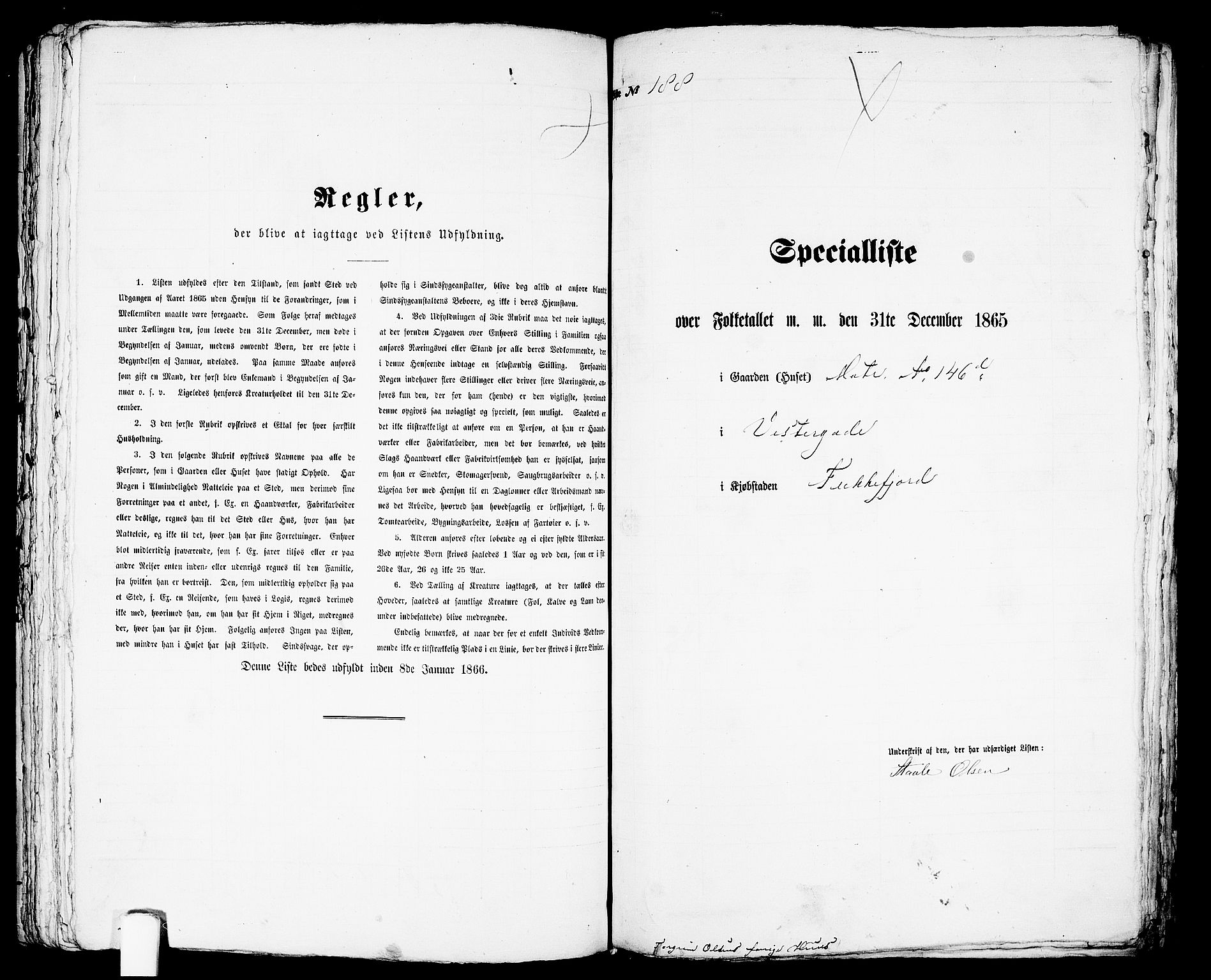 RA, 1865 census for Flekkefjord/Flekkefjord, 1865, p. 386