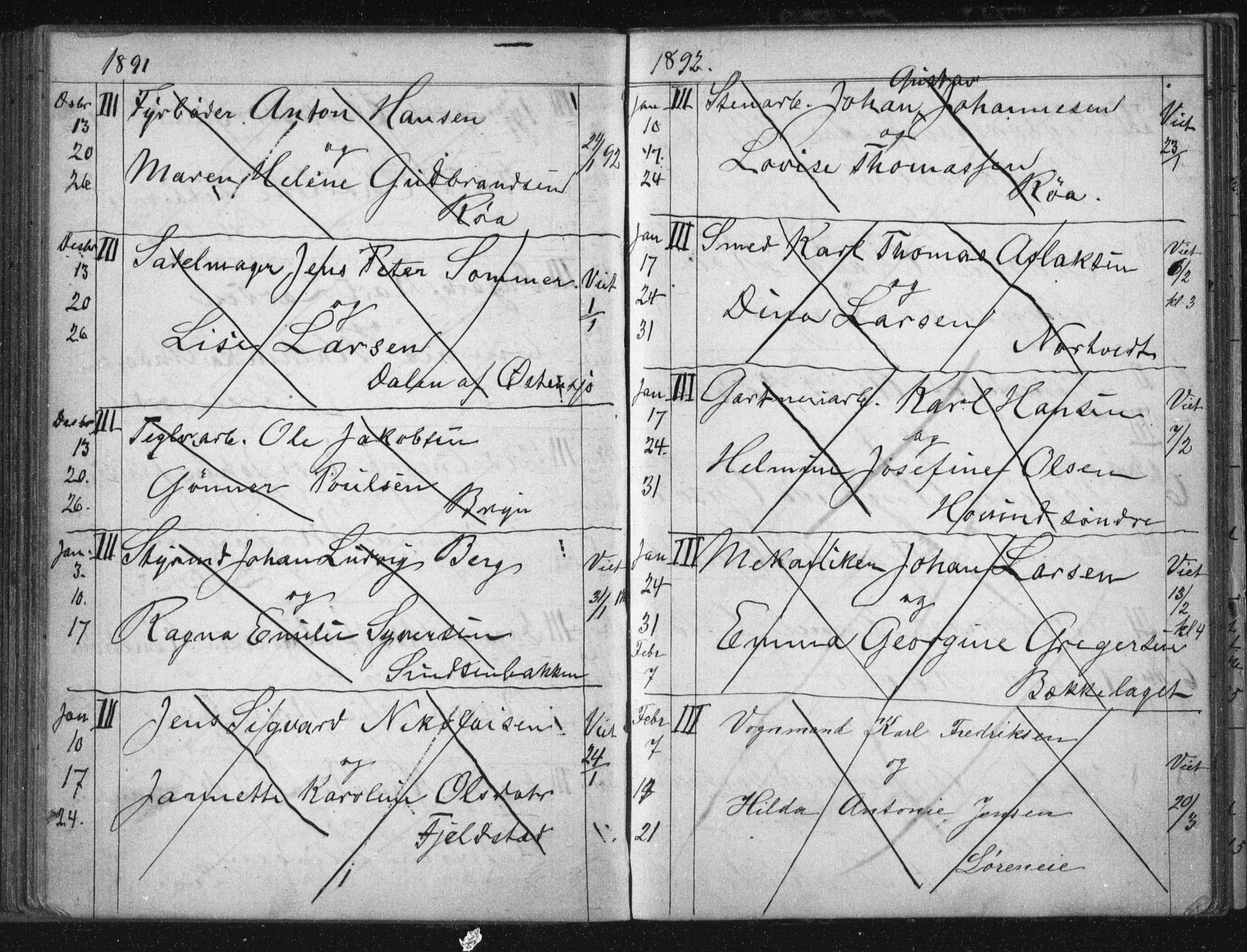 Østre Aker prestekontor Kirkebøker, AV/SAO-A-10840/H/Ha/L0005: Banns register no. I 5, 1879-1899