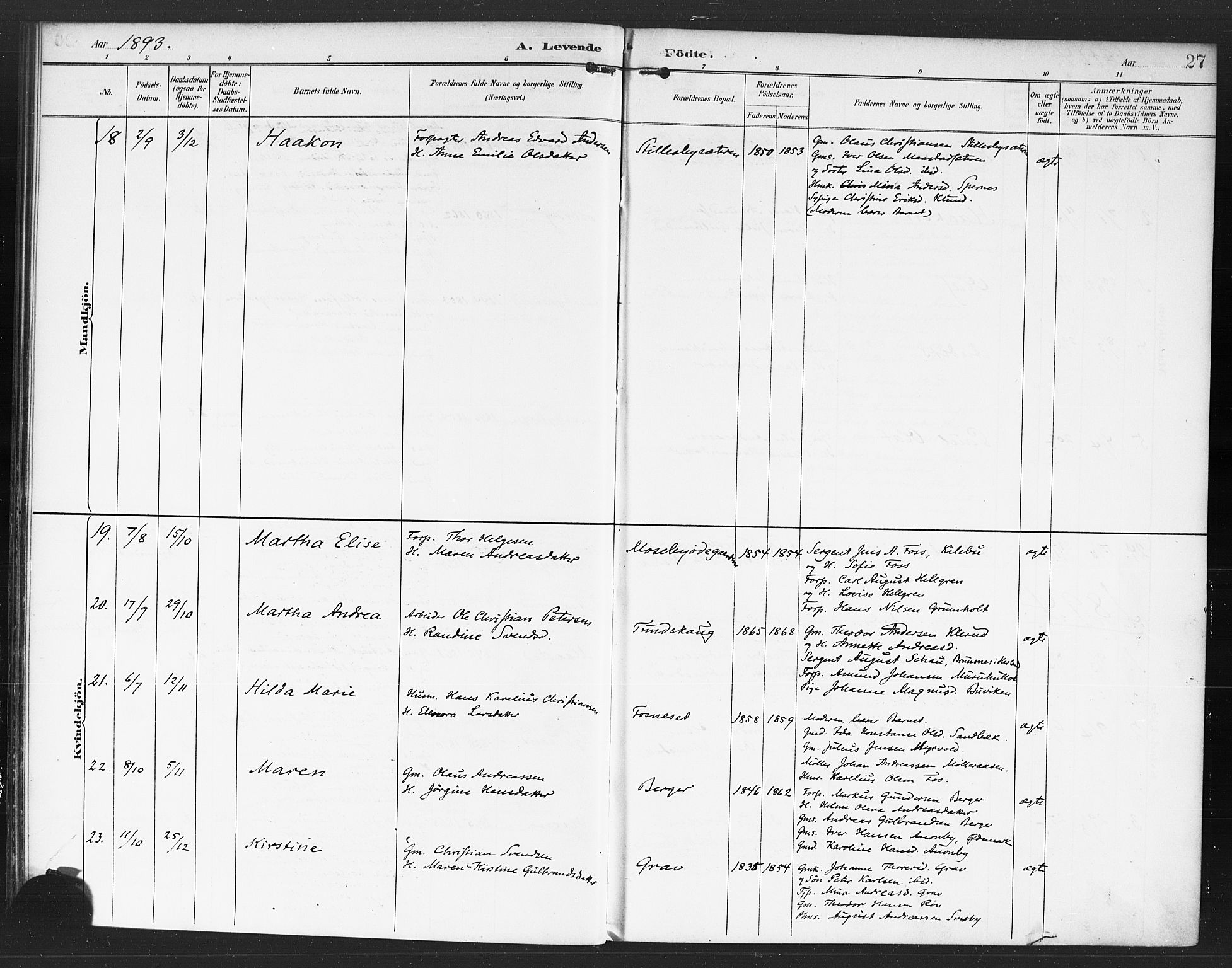 Rødenes prestekontor Kirkebøker, AV/SAO-A-2005/F/Fa/L0010: Parish register (official) no. I 10, 1890-1900, p. 27