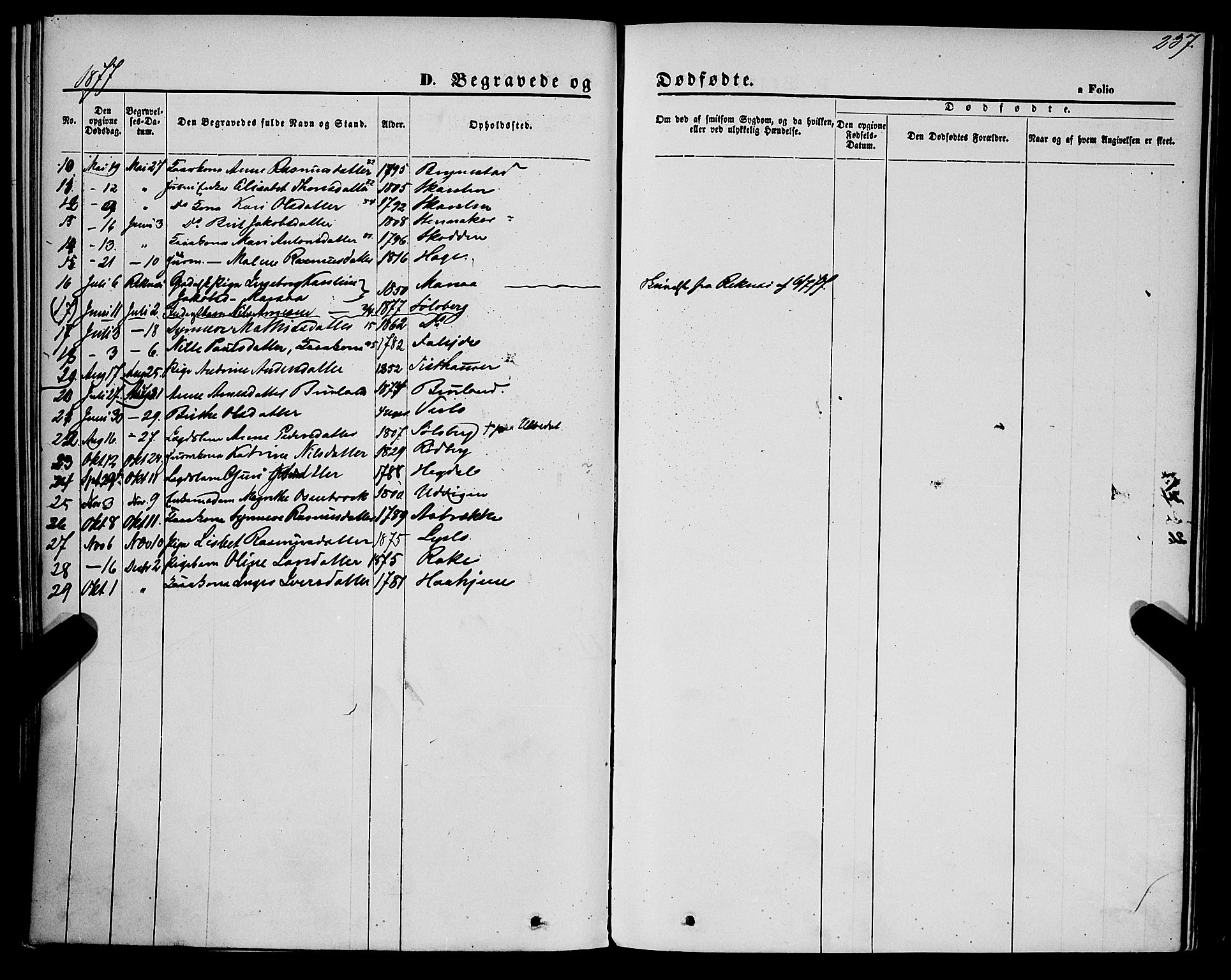 Innvik sokneprestembete, AV/SAB-A-80501: Parish register (official) no. A 6, 1865-1878, p. 237