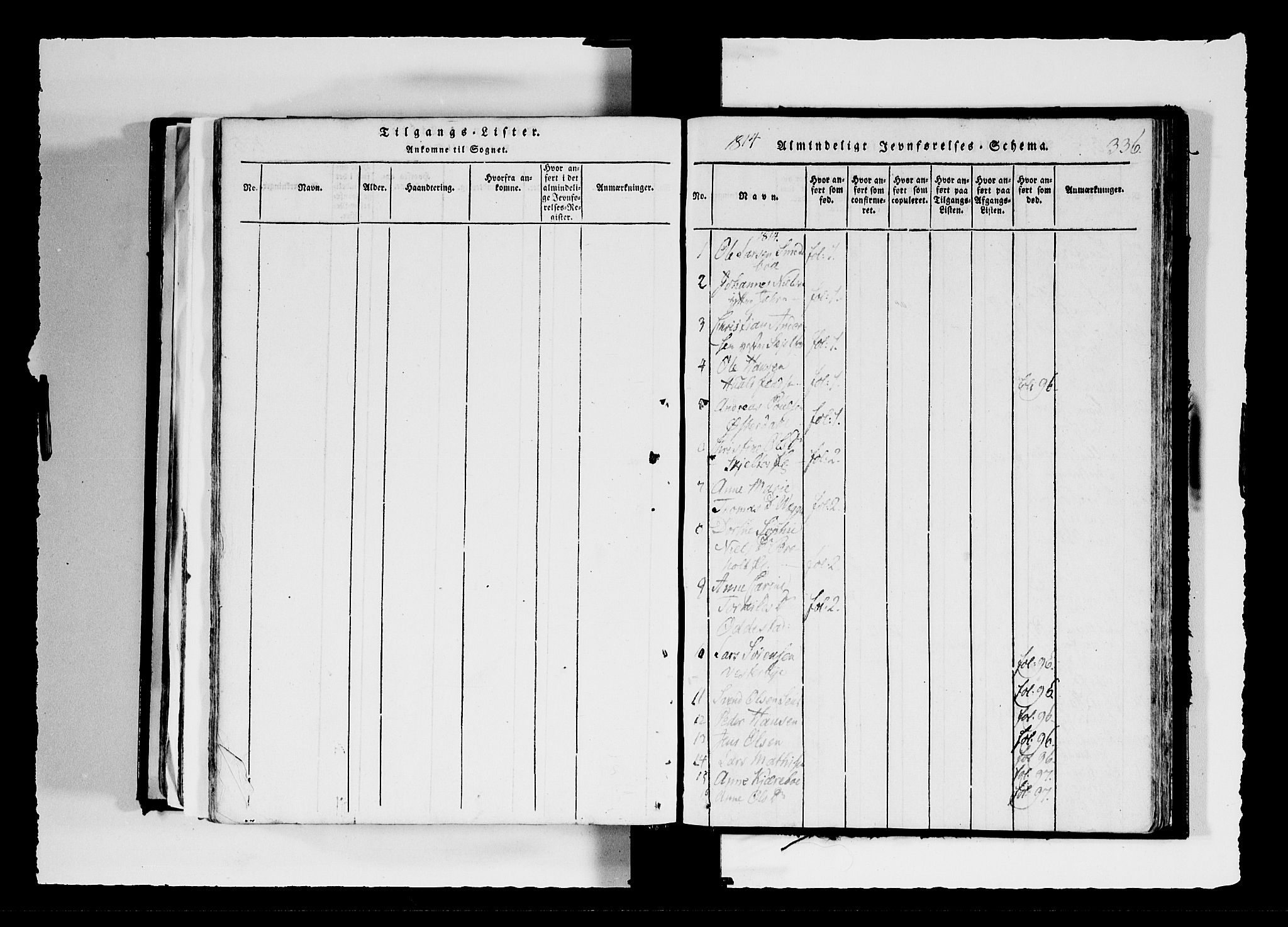 Hobøl prestekontor Kirkebøker, SAO/A-2002/F/Fa/L0002: Parish register (official) no. I 2, 1814-1841, p. 336