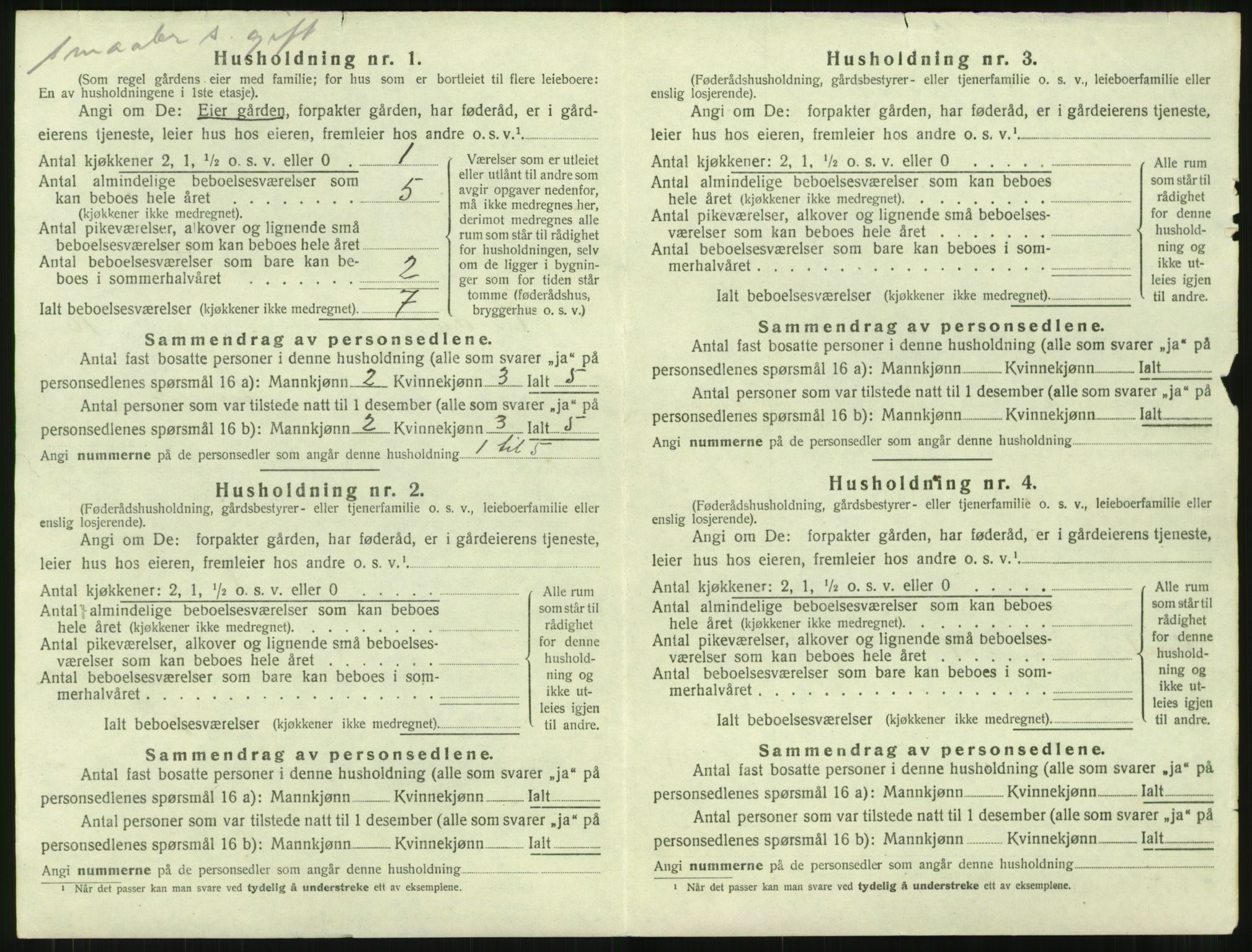 SAT, 1920 census for Rindal, 1920, p. 821