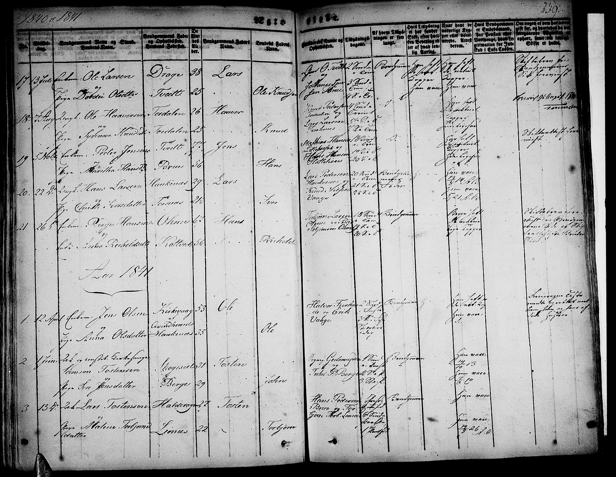 Strandebarm sokneprestembete, AV/SAB-A-78401/H/Haa: Parish register (official) no. A 6, 1826-1843, p. 259