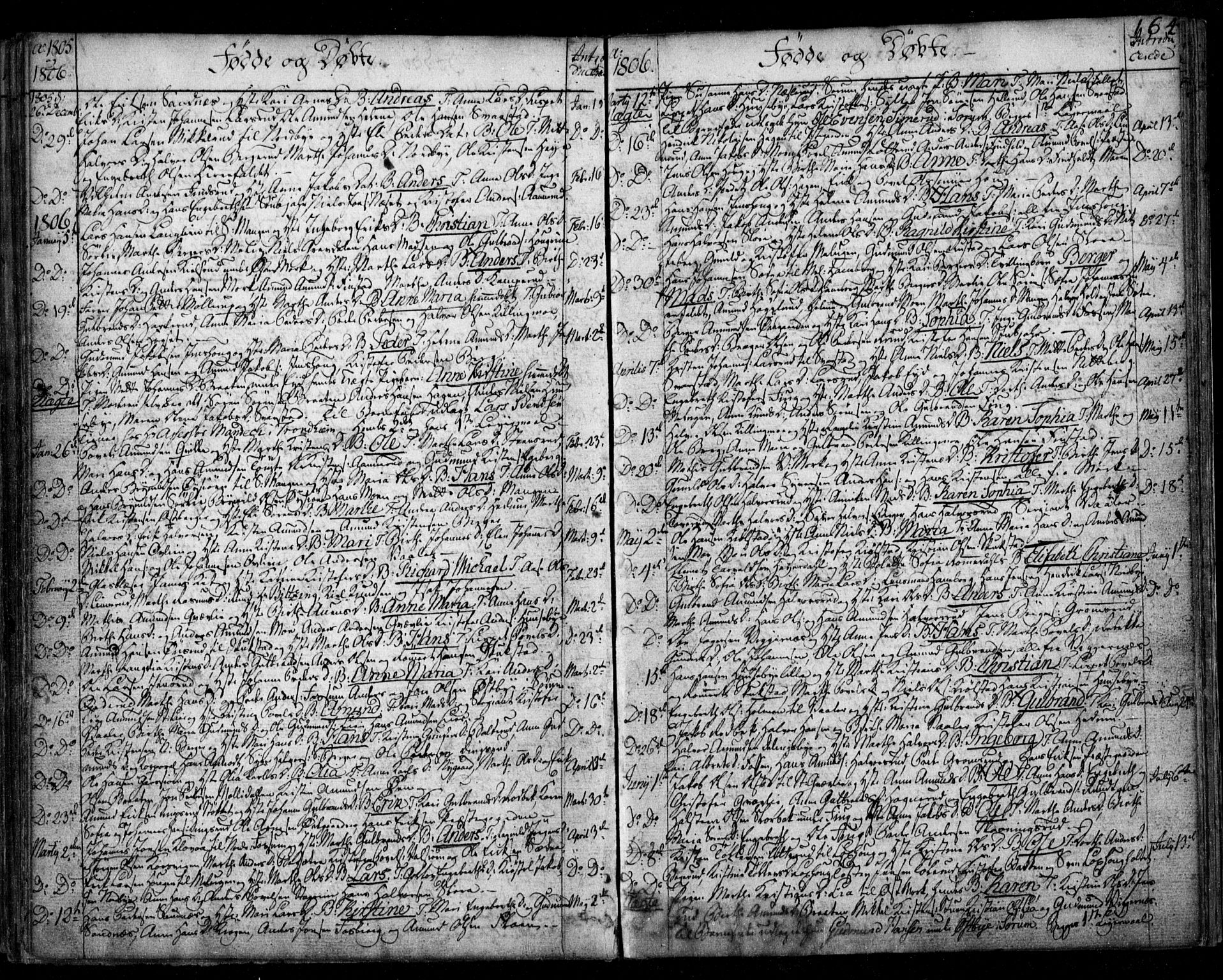 Aurskog prestekontor Kirkebøker, AV/SAO-A-10304a/F/Fa/L0003: Parish register (official) no. I 3, 1767-1807, p. 164