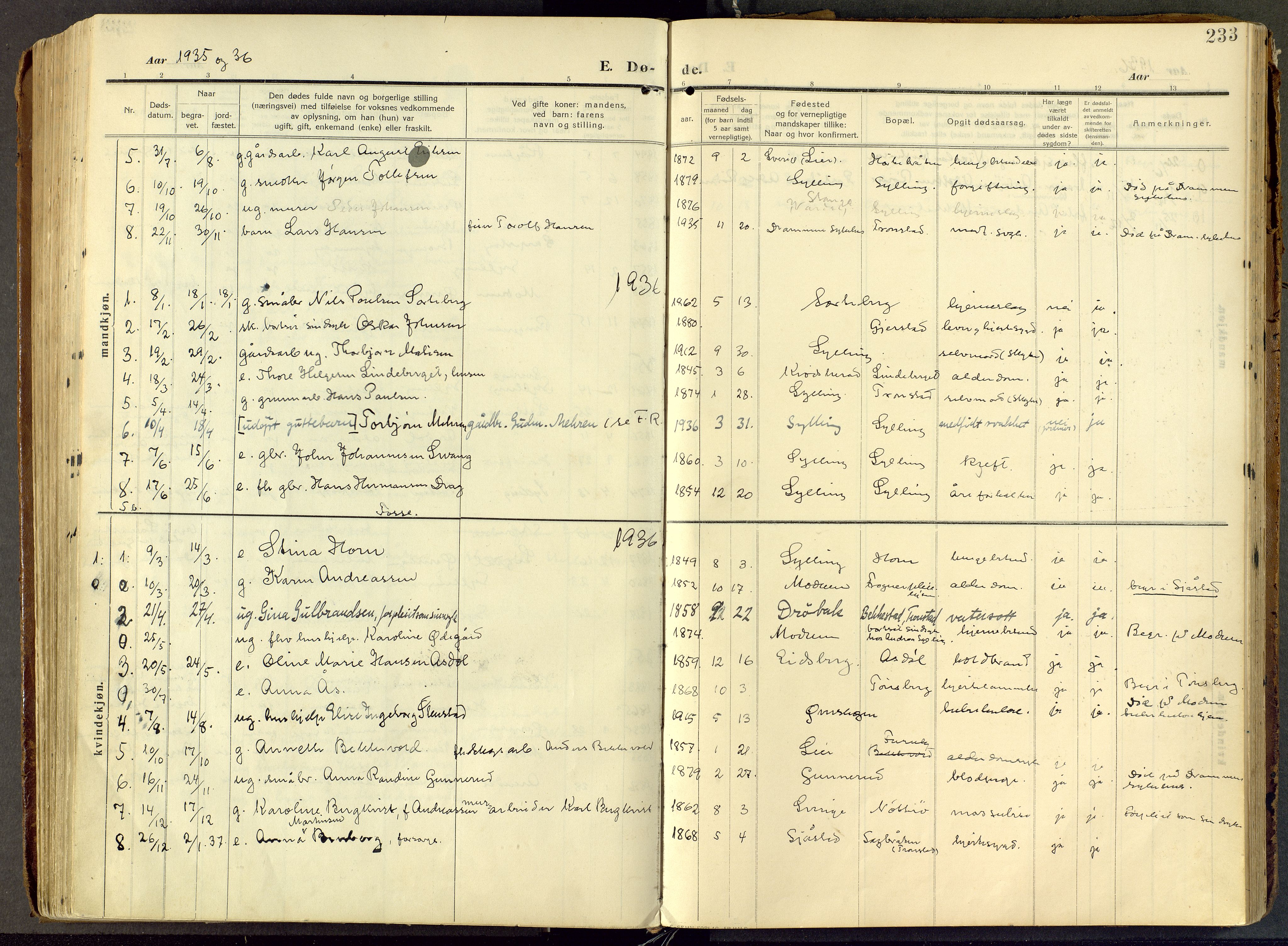 Parish register (official) no. III 1, 1910-1936, p. 233