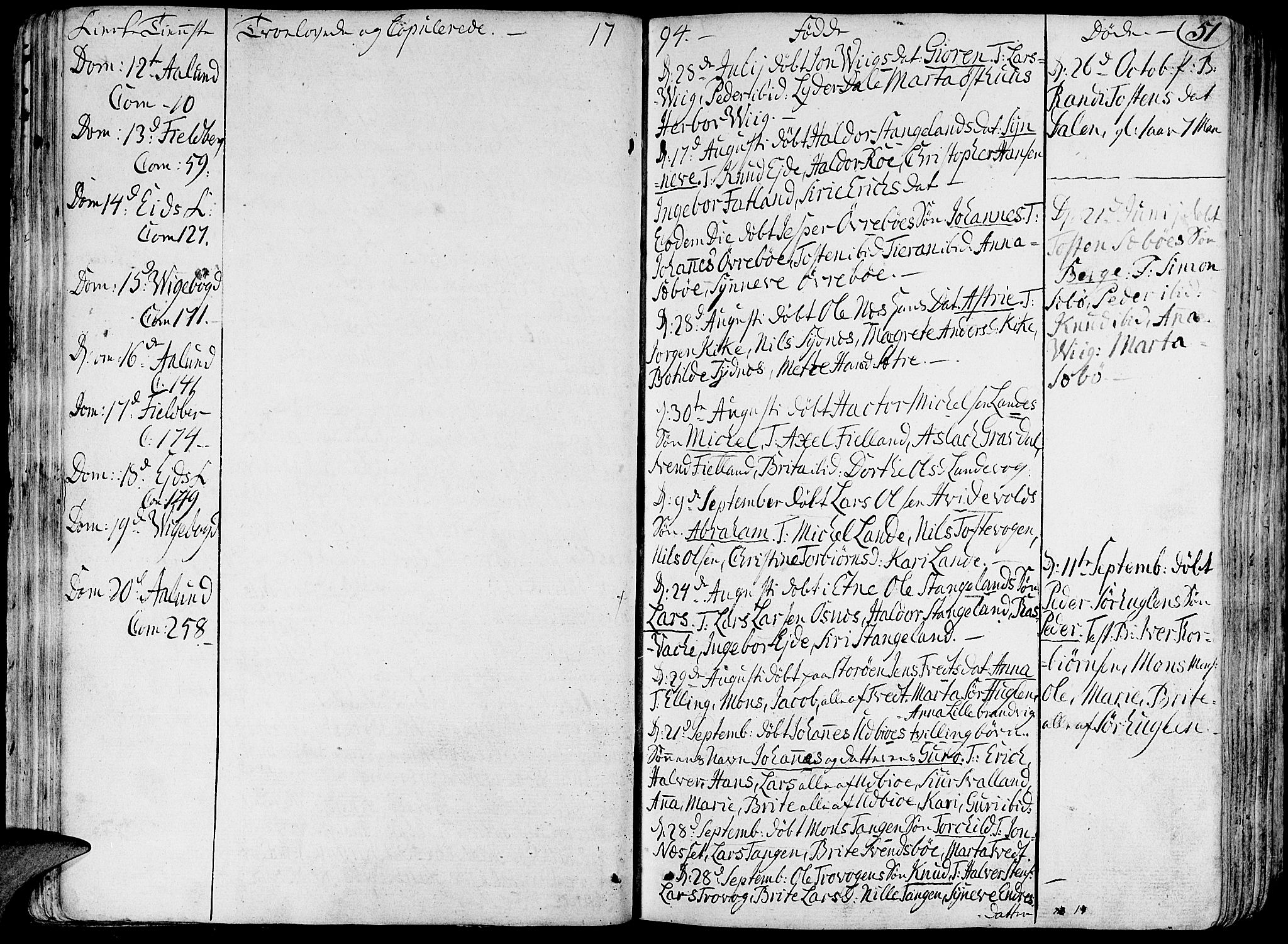 Fjelberg sokneprestembete, SAB/A-75201/H/Haa: Parish register (official) no. A 3, 1788-1815, p. 51