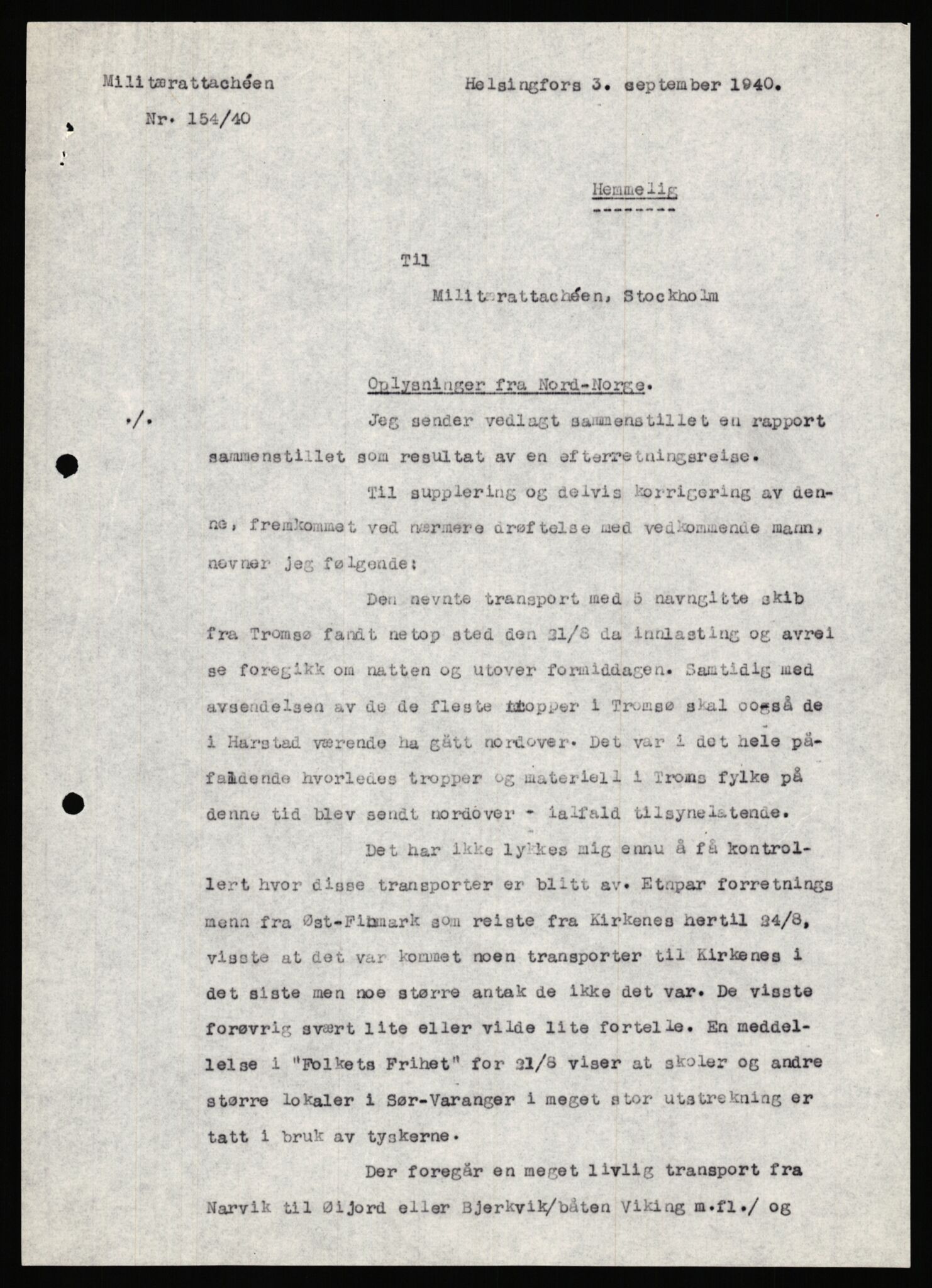 Forsvaret, Forsvarets krigshistoriske avdeling, AV/RA-RAFA-2017/Y/Ya/L0006: II-C-11-11,2 - Utenriksdepartementet.  Legasjonen i Helsingfors., 1940-1946, p. 342