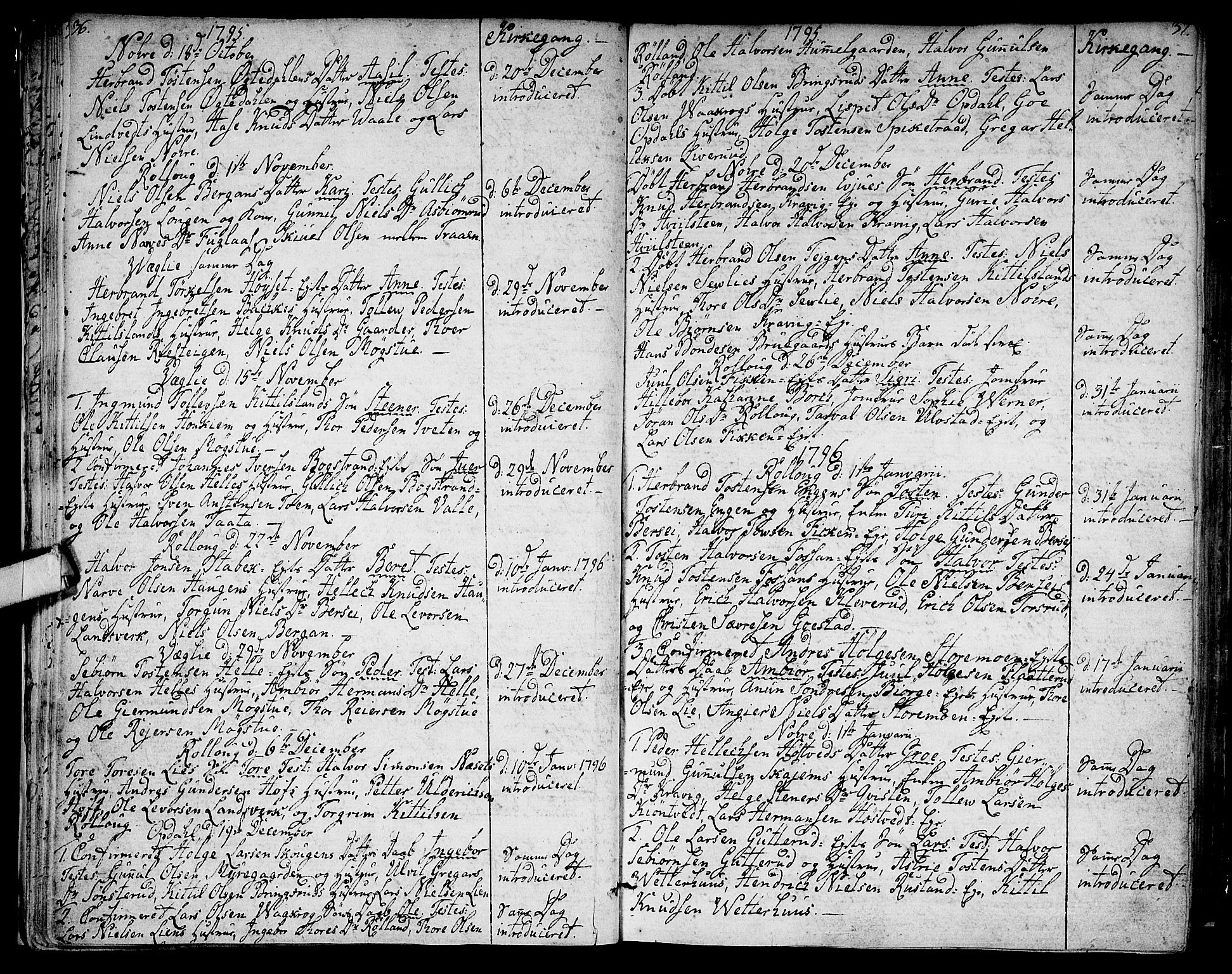 Rollag kirkebøker, SAKO/A-240/F/Fa/L0005: Parish register (official) no. I 5, 1792-1814, p. 36-37
