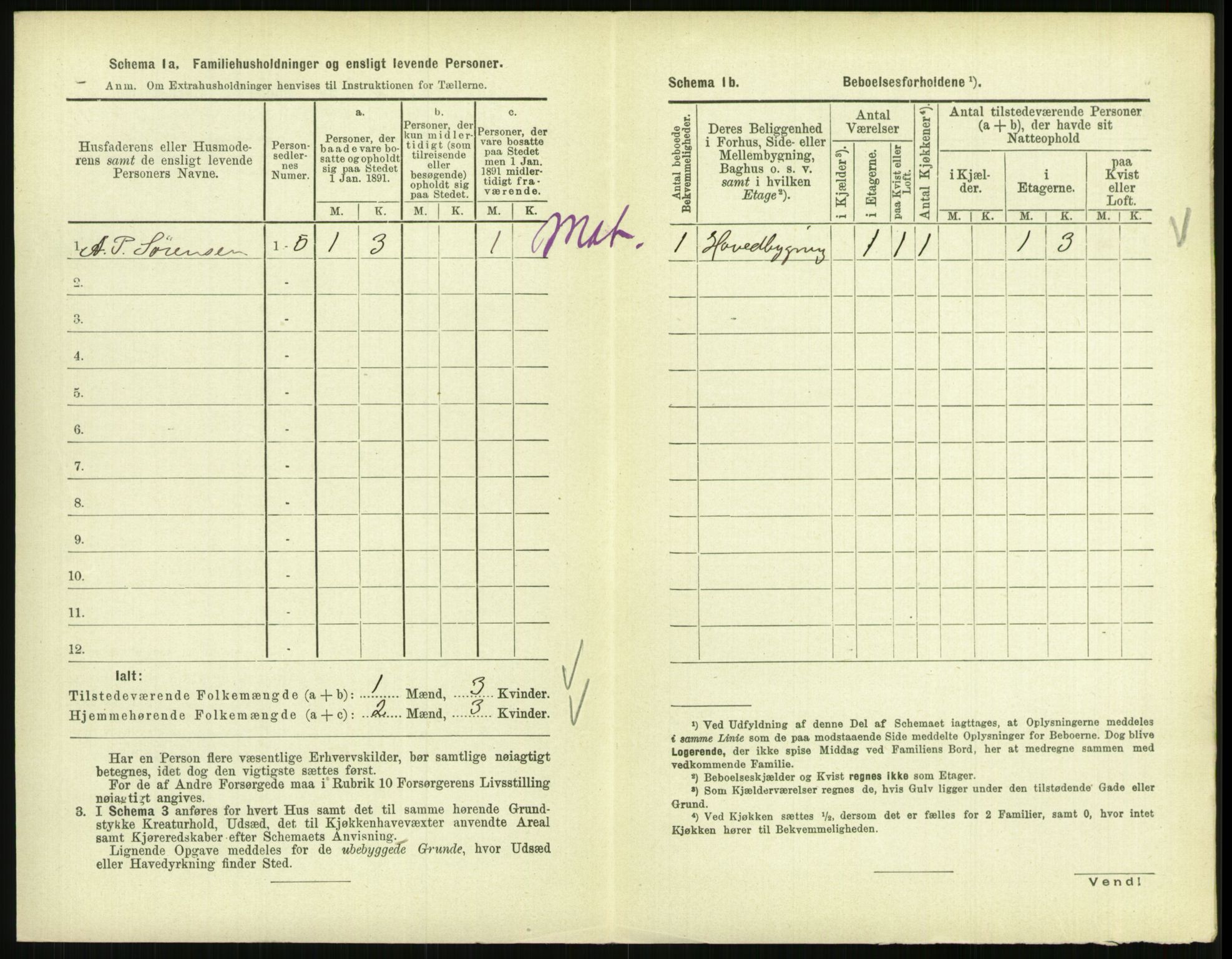 RA, 1891 census for 0801 Kragerø, 1891, p. 1621