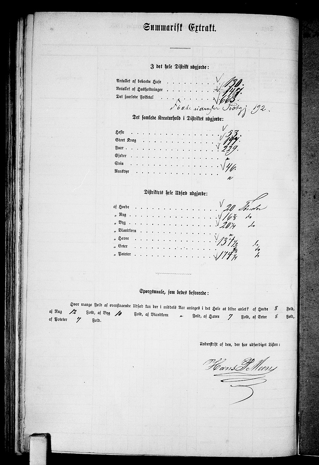 RA, 1865 census for Gjerpen, 1865, p. 162