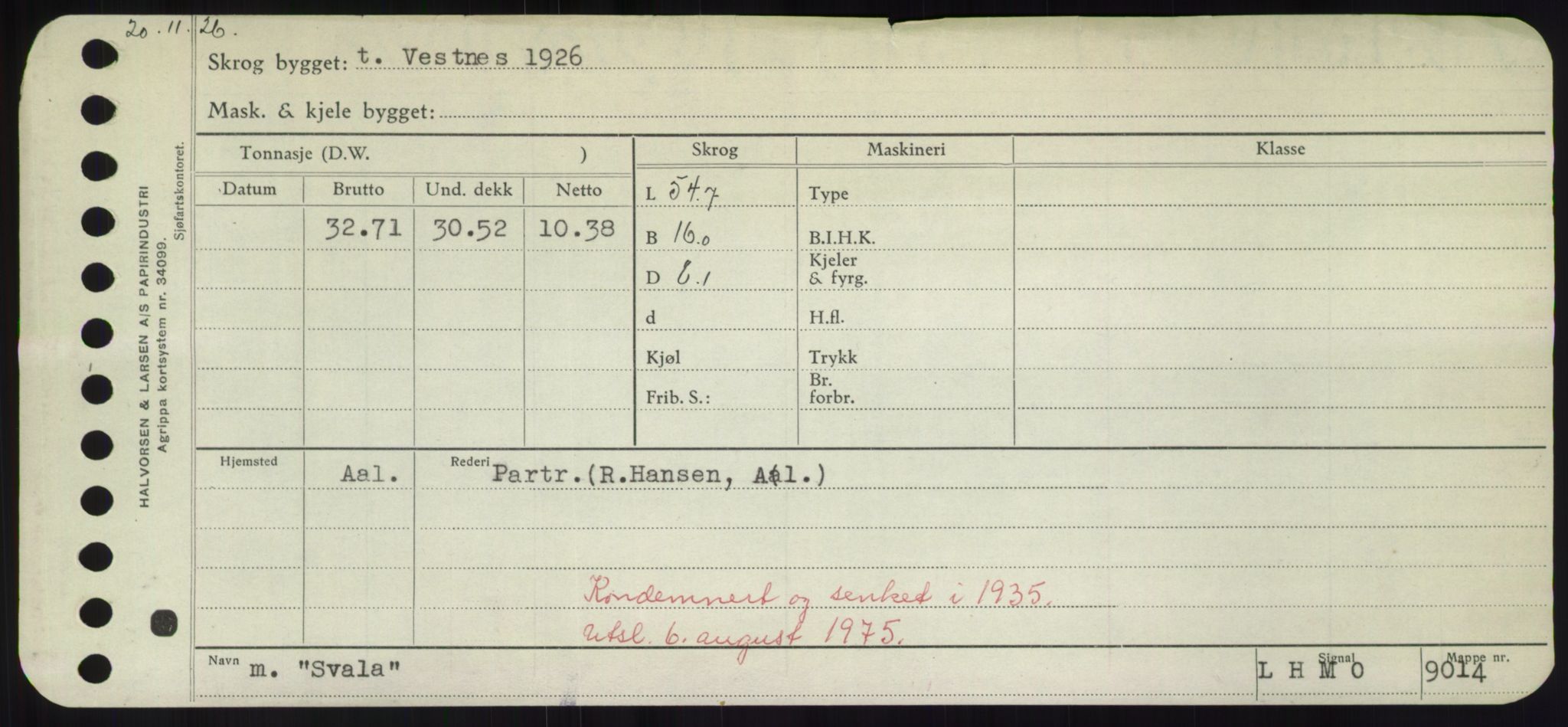 Sjøfartsdirektoratet med forløpere, Skipsmålingen, RA/S-1627/H/Hd/L0037: Fartøy, Su-Så, p. 231