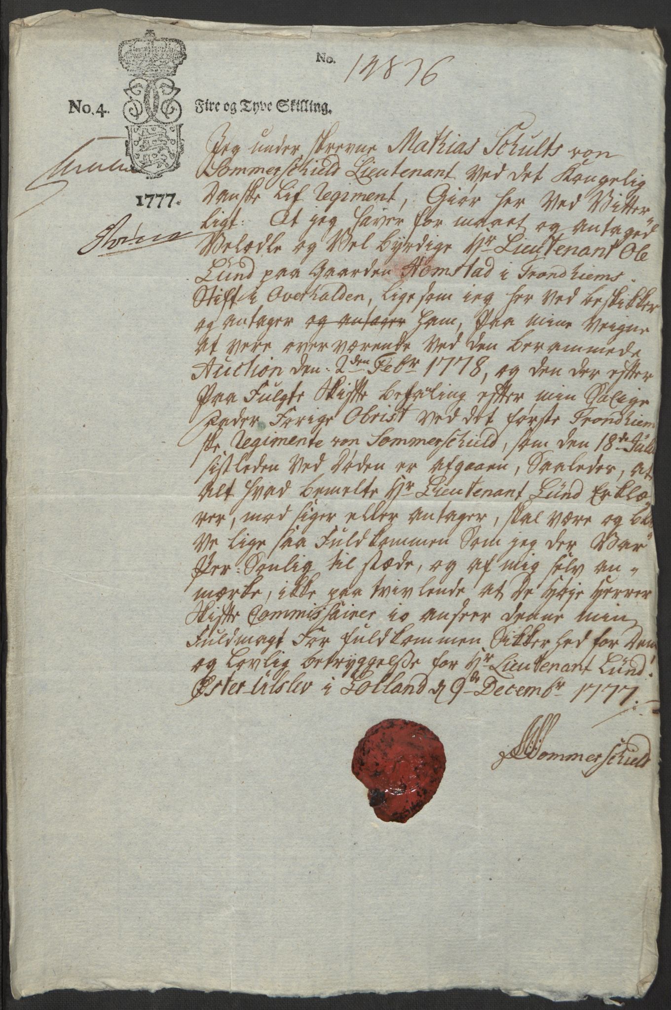 Forsvaret, Generalauditøren, AV/RA-RAFA-1772/F/Fj/Fja/L0033: --, 1744-1823, p. 204