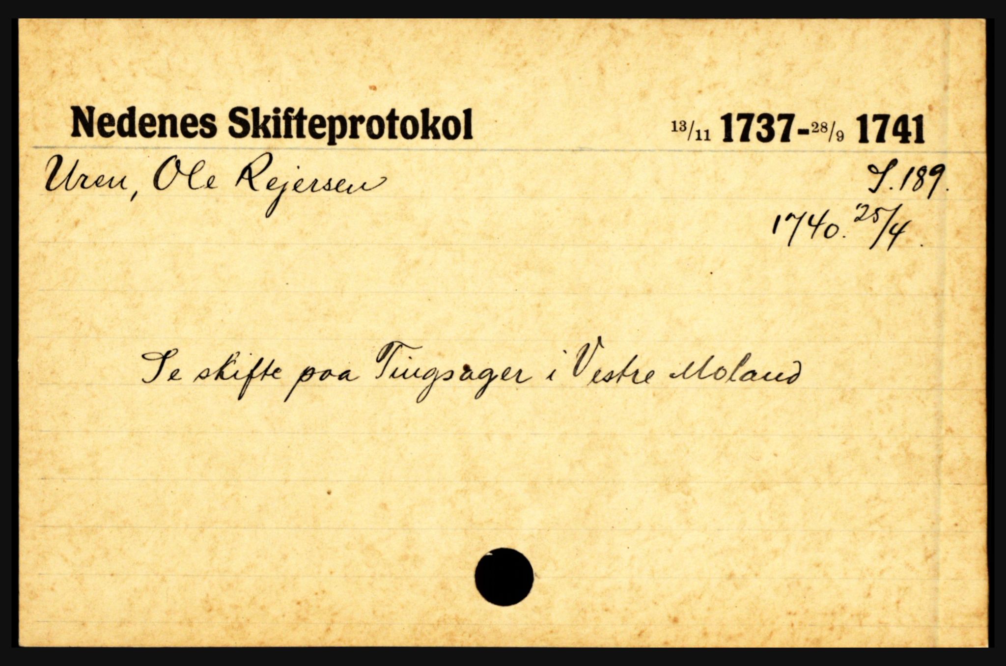 Nedenes sorenskriveri før 1824, AV/SAK-1221-0007/H, p. 32317