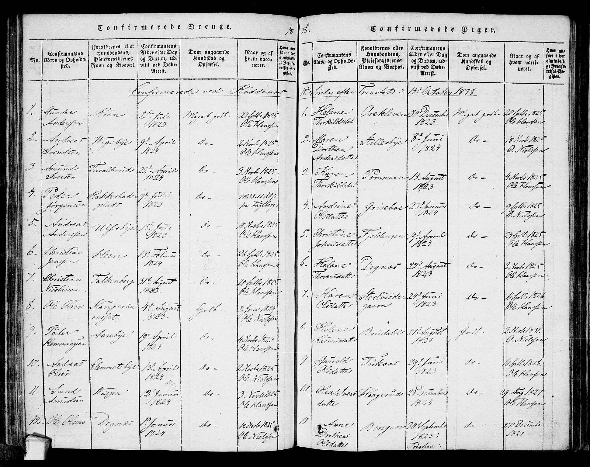 Rødenes prestekontor Kirkebøker, AV/SAO-A-2005/F/Fa/L0004: Parish register (official) no. I 4, 1814-1838, p. 40