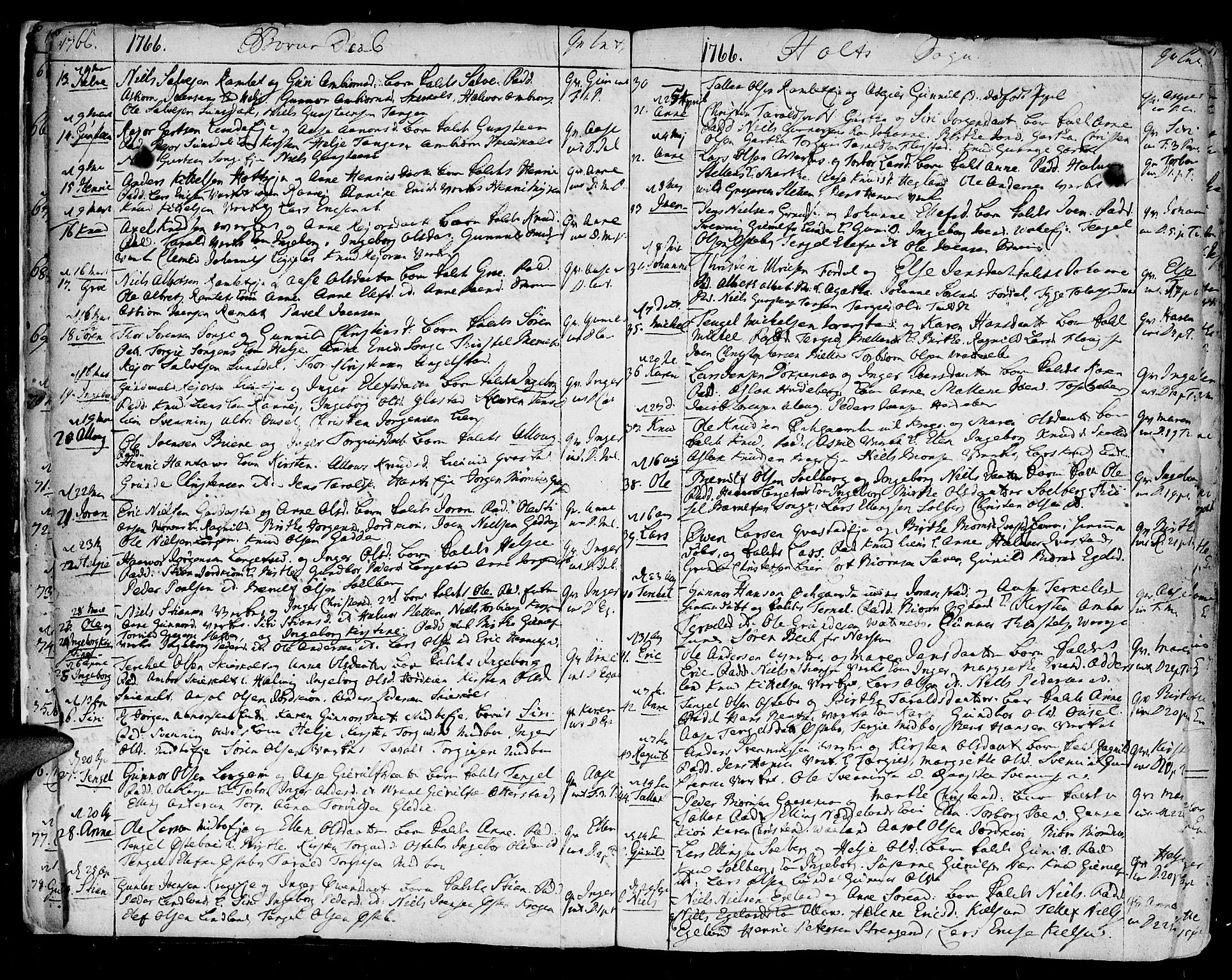 Holt sokneprestkontor, AV/SAK-1111-0021/F/Fa/L0003: Parish register (official) no. A 3, 1765-1798, p. 8-9