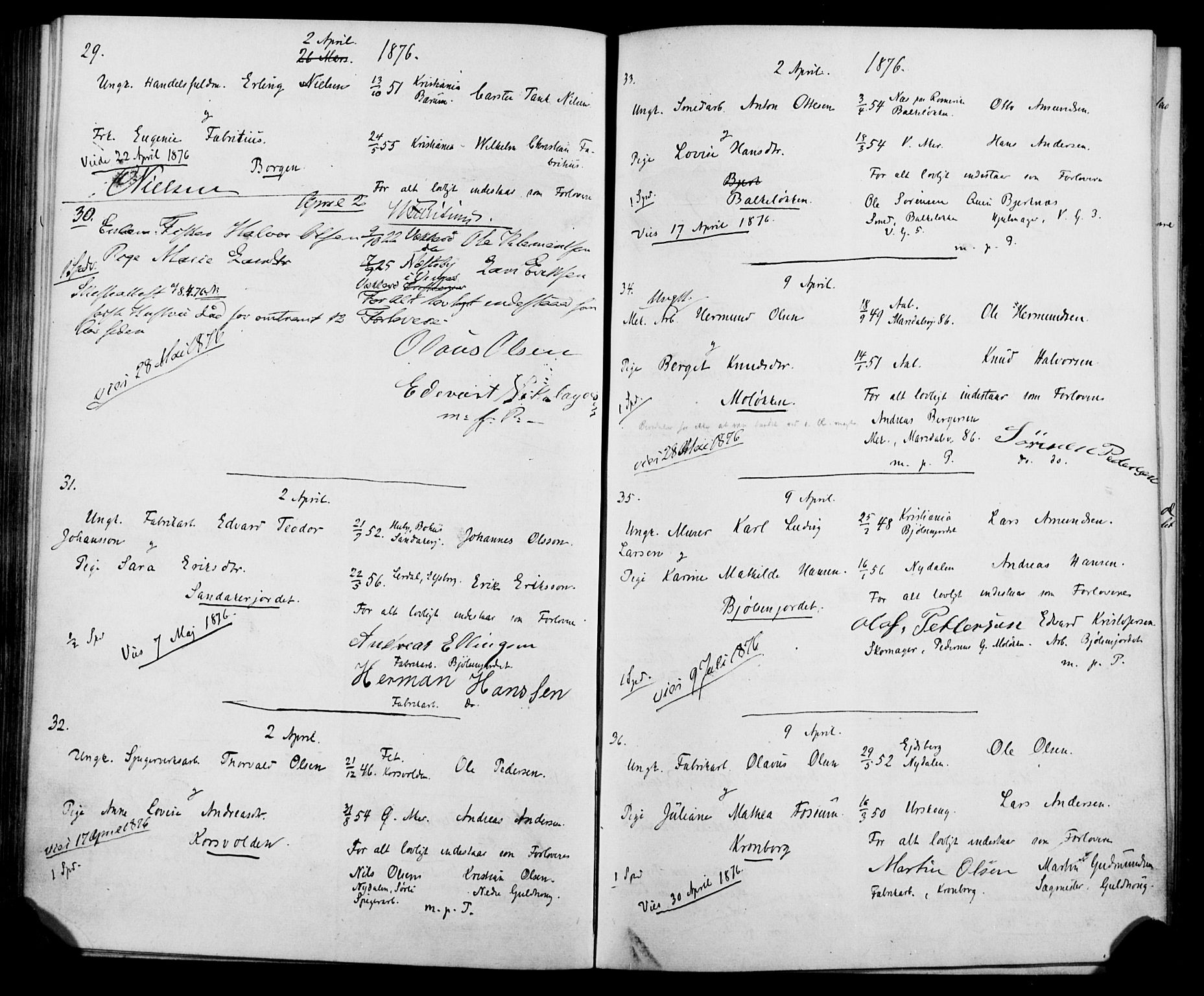 Vestre Aker prestekontor Kirkebøker, AV/SAO-A-10025/H/Ha/L0001: Banns register no. 1, 1865-1878
