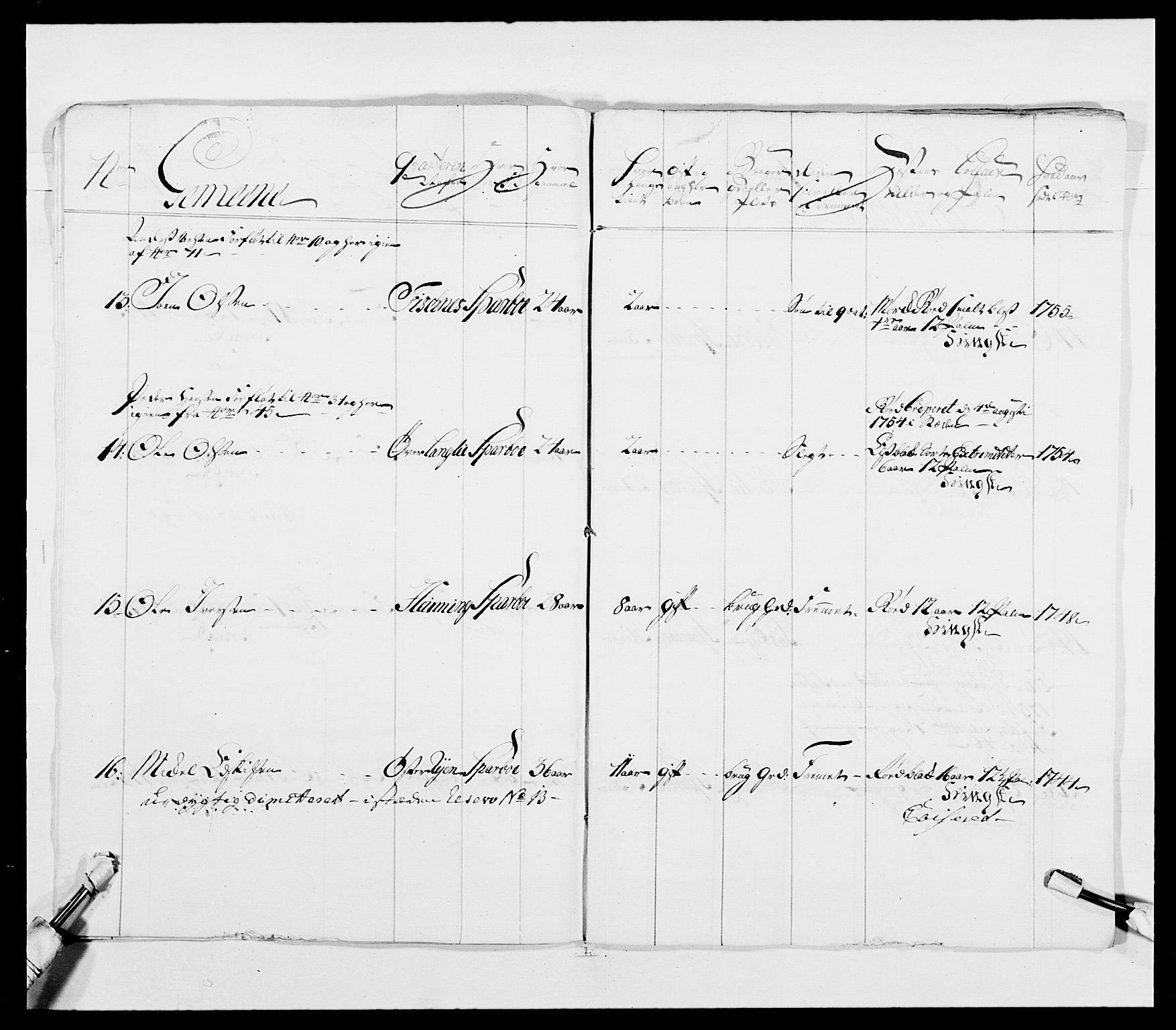 Kommanderende general (KG I) med Det norske krigsdirektorium, AV/RA-EA-5419/E/Ea/L0482: Nordafjelske dragonregiment, 1718-1761, p. 371