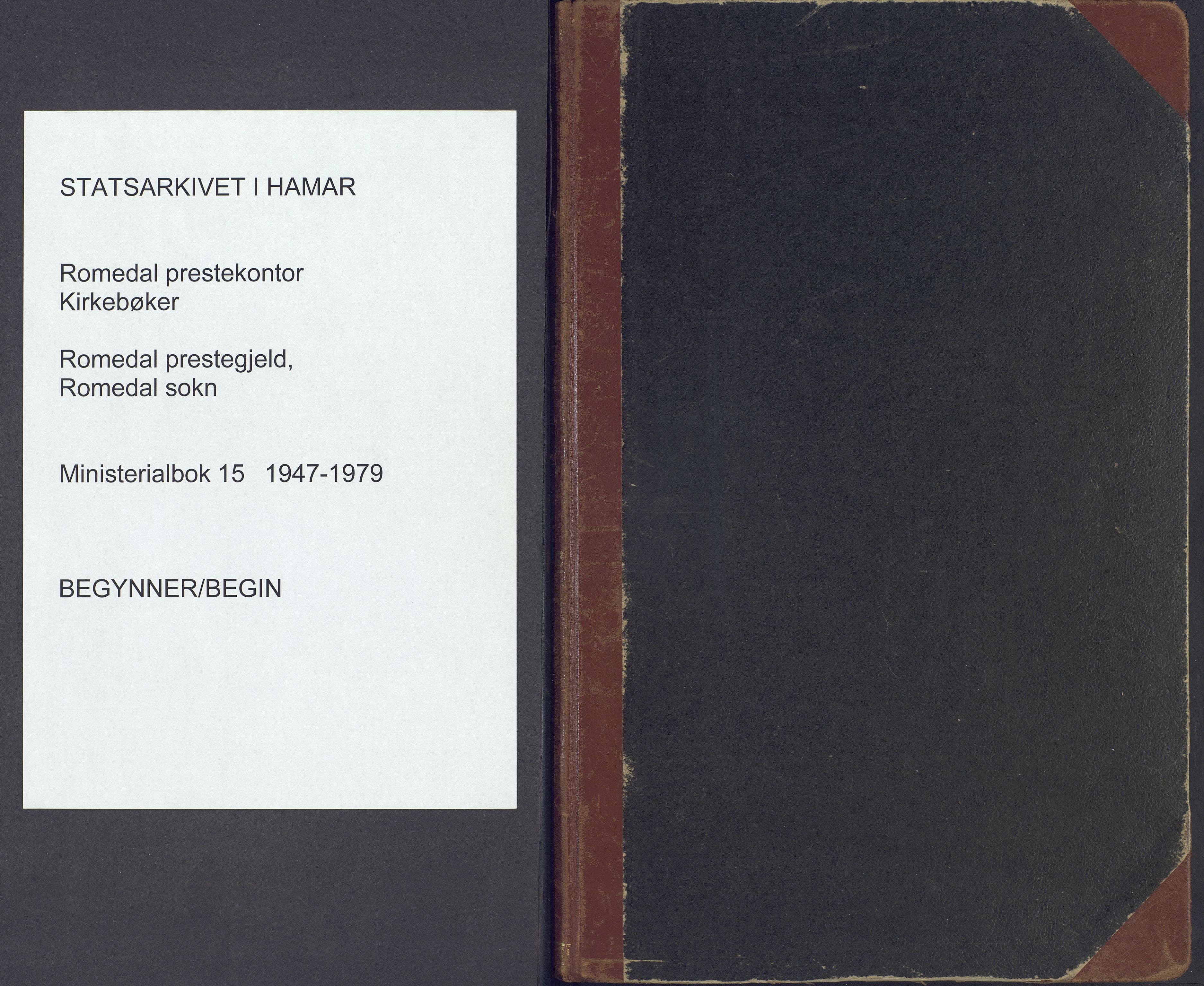 Romedal prestekontor, SAH/PREST-004/K/L0015: Parish register (official) no. 15, 1947-1979