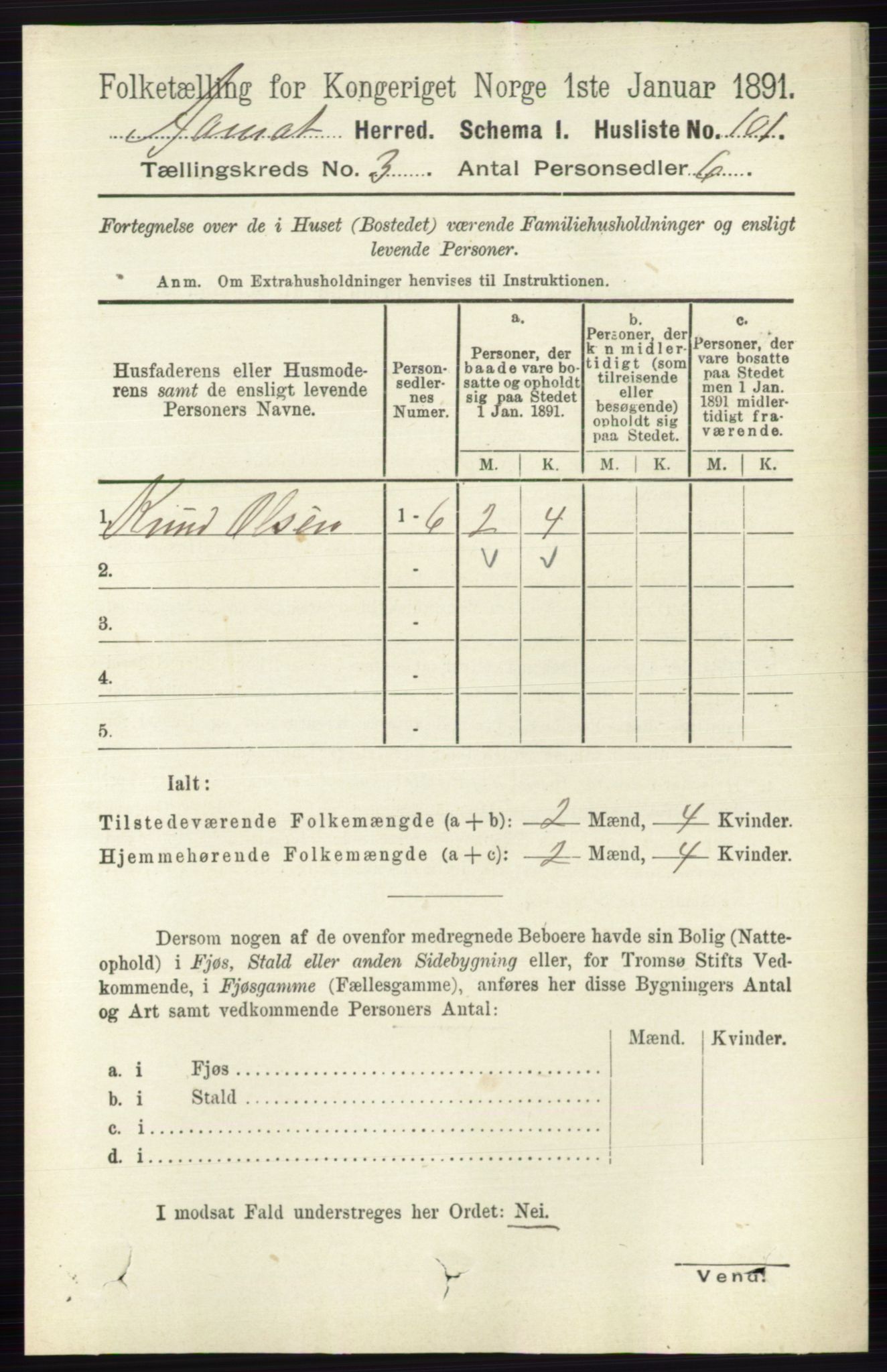 RA, 1891 census for 0429 Åmot, 1891, p. 1486