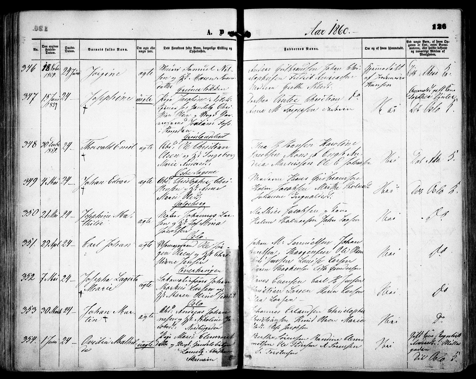 Grønland prestekontor Kirkebøker, SAO/A-10848/F/Fa/L0001: Parish register (official) no. 1, 1859-1861, p. 126