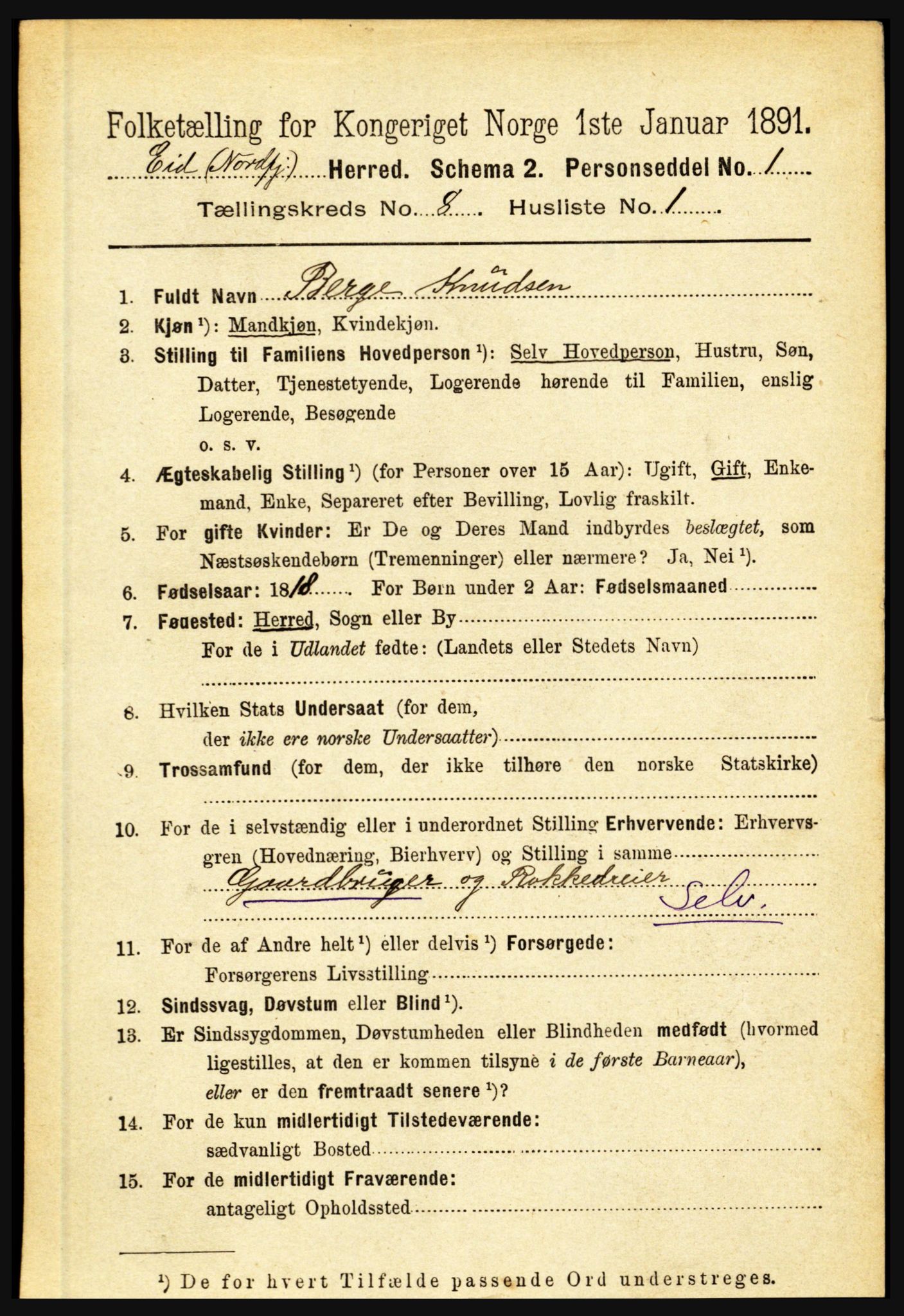 RA, 1891 census for 1443 Eid, 1891, p. 1977